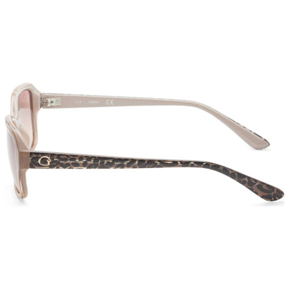 Left view of Guess Fashion Women's Sunglasses GU7595-57F-56-56