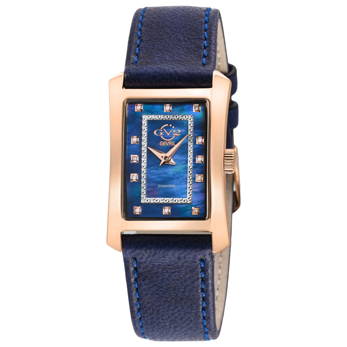 Front view of GV2 by Gevril Luino Diamond Women's Quartz Watch GV-14605