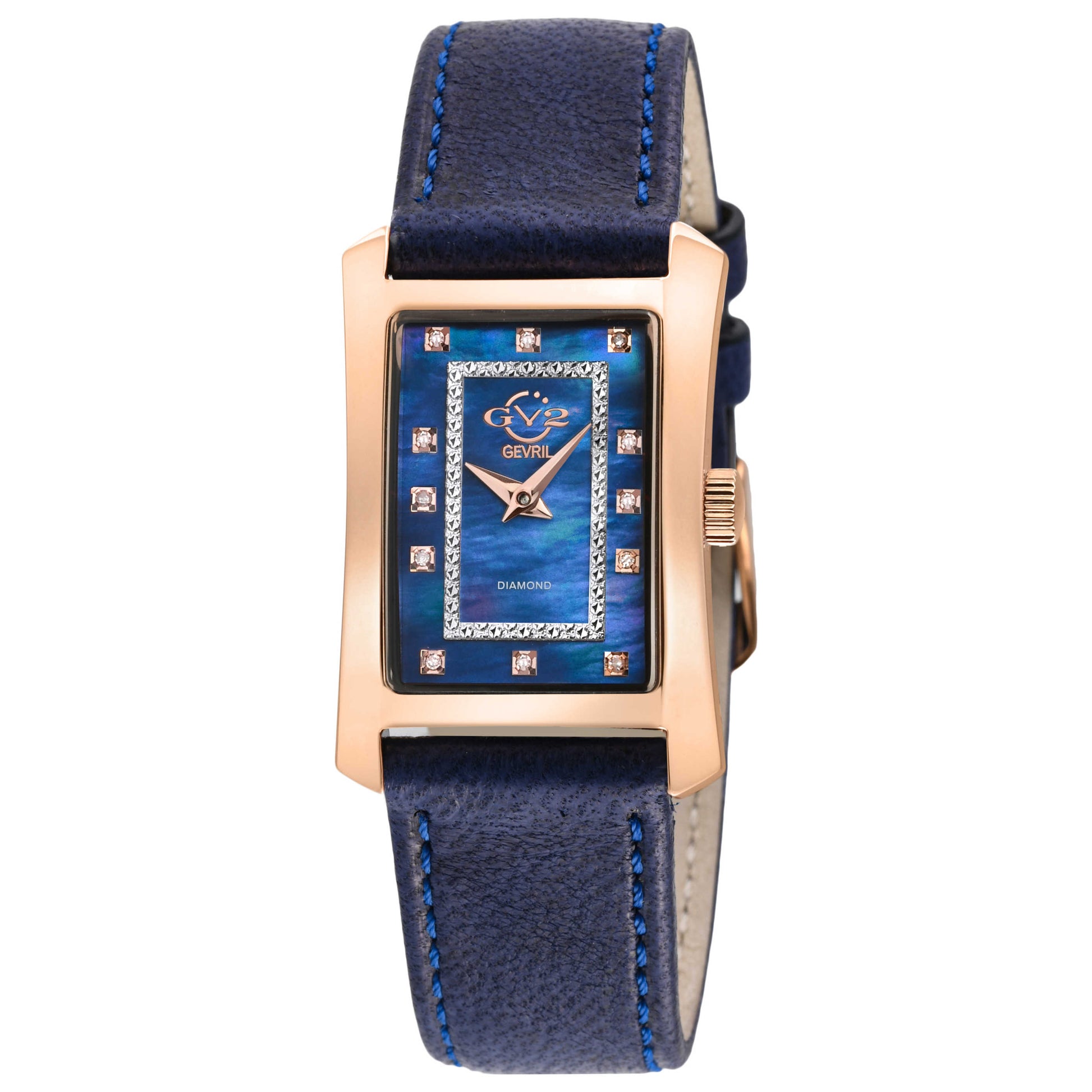 Front view of GV2 by Gevril Luino Diamond Women's Quartz Watch GV-14605