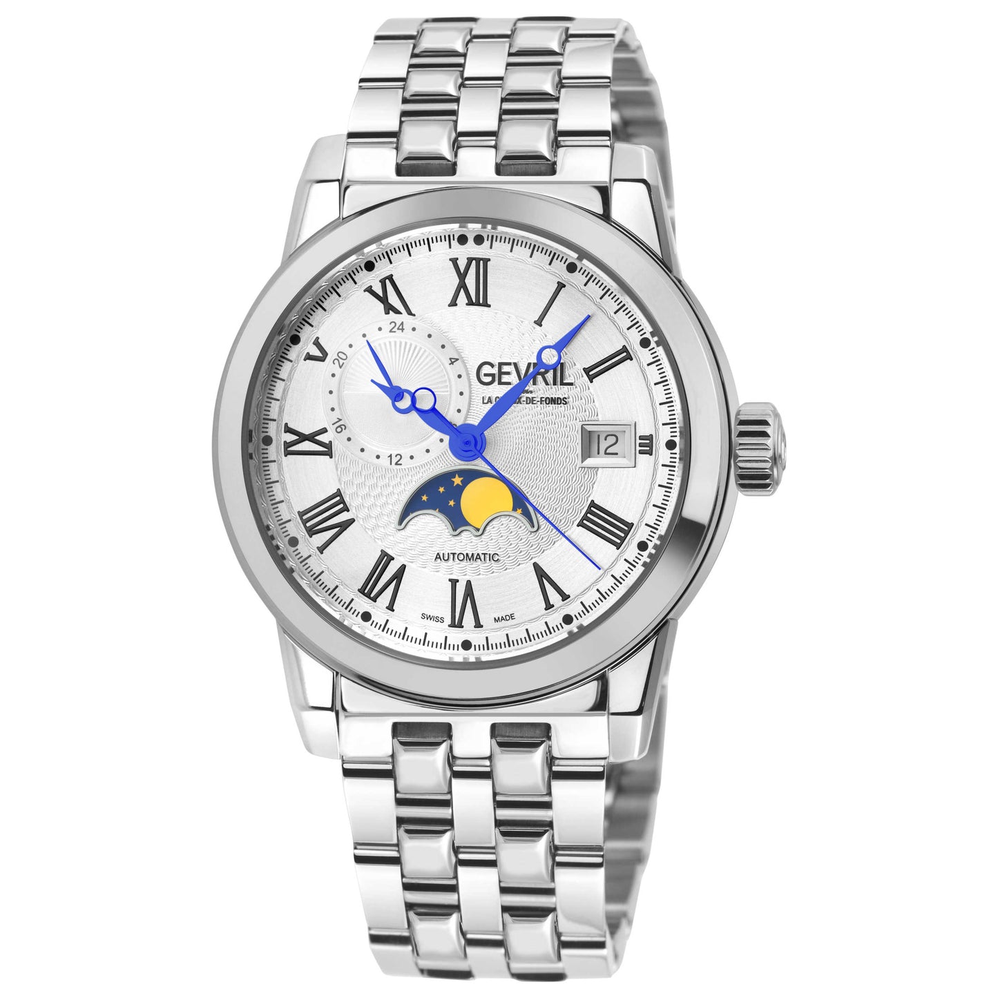 Front view of Gevril Madison Men's Automatic Watch GV-2590