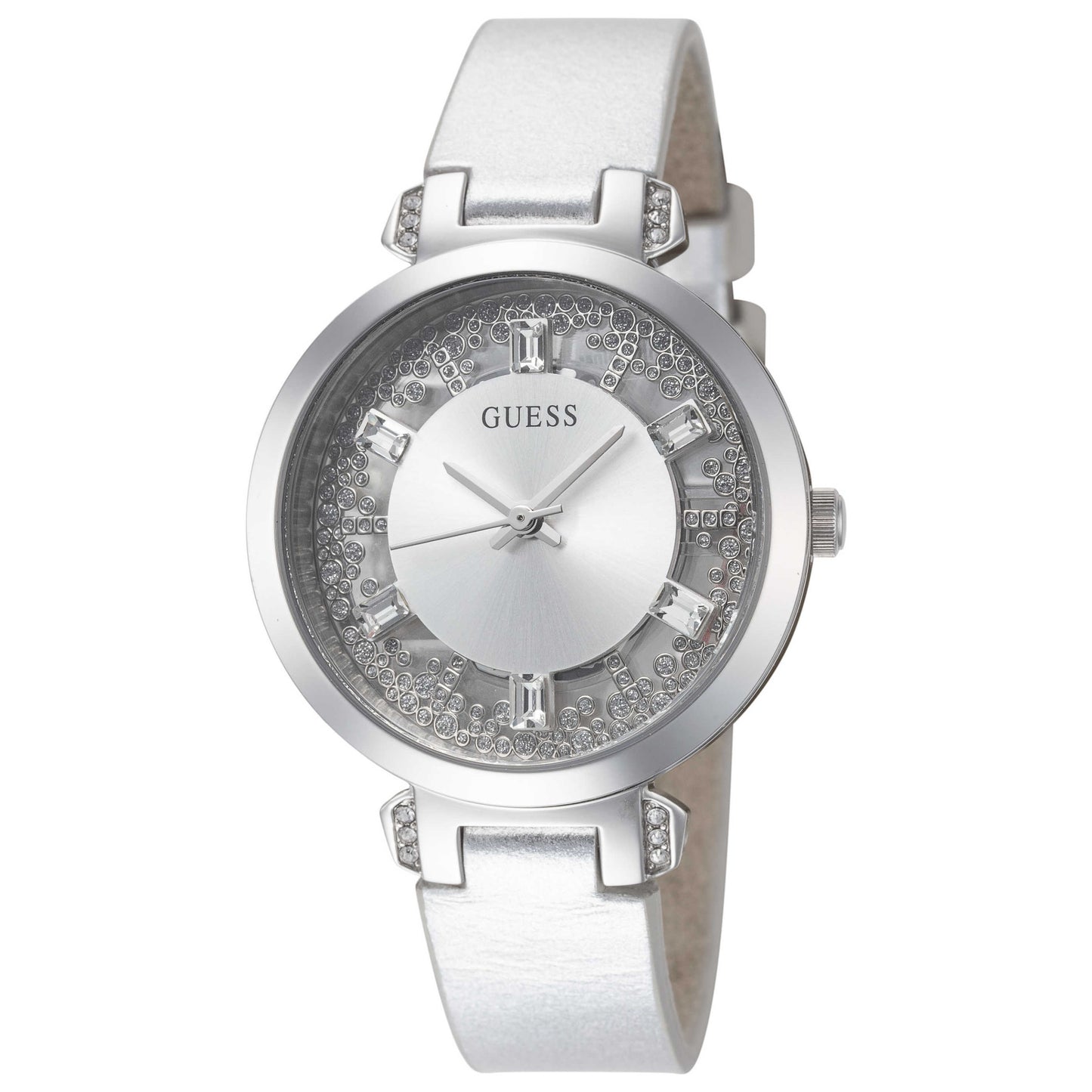 Front view of Guess Crystal Clear Women's Quartz Watch GW0535L3