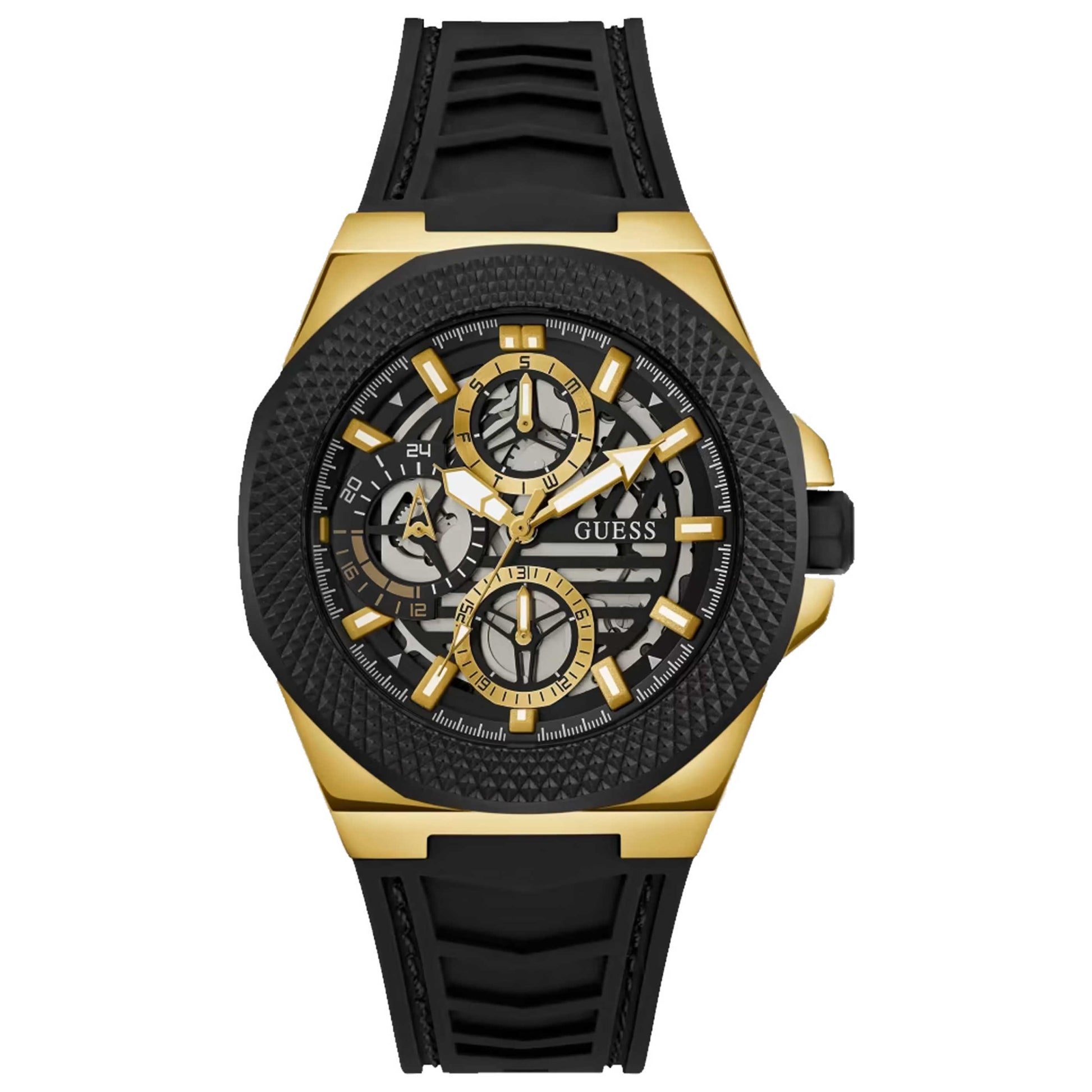 Front view of Guess Front-Runner Men's Quartz Watch GW0577G2