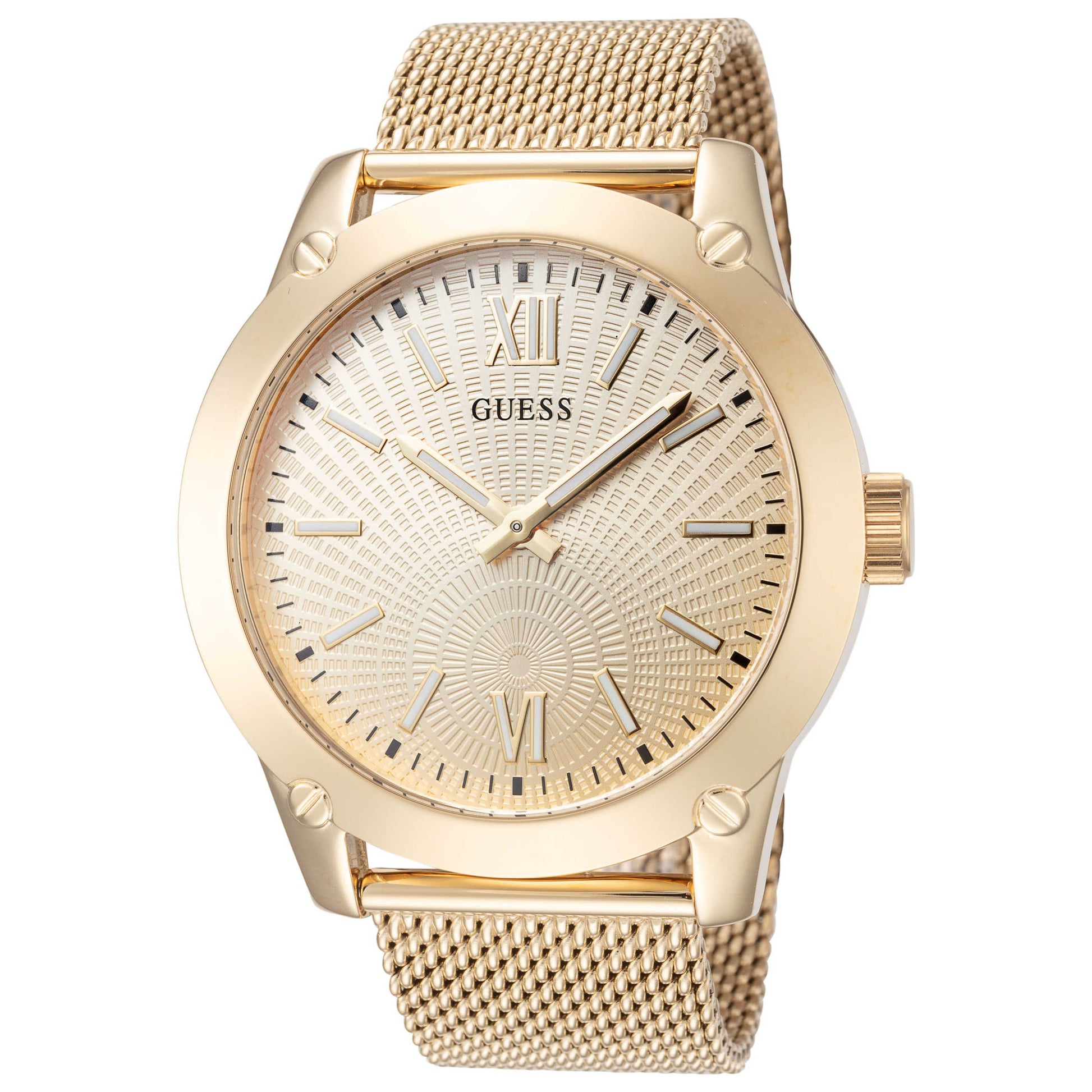 Front view of Guess Crescent Men's Quartz Watch GW0629G2