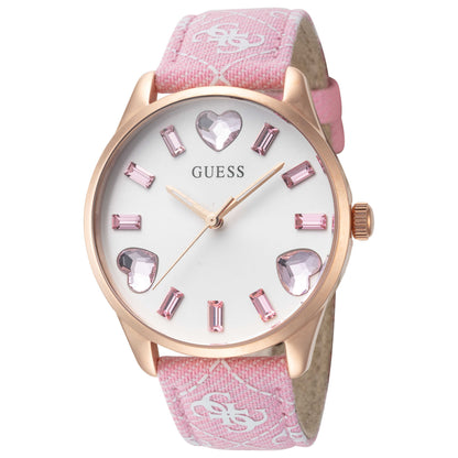 Front view of Guess Candy Hearts Women's Quartz Watch GW0654L2