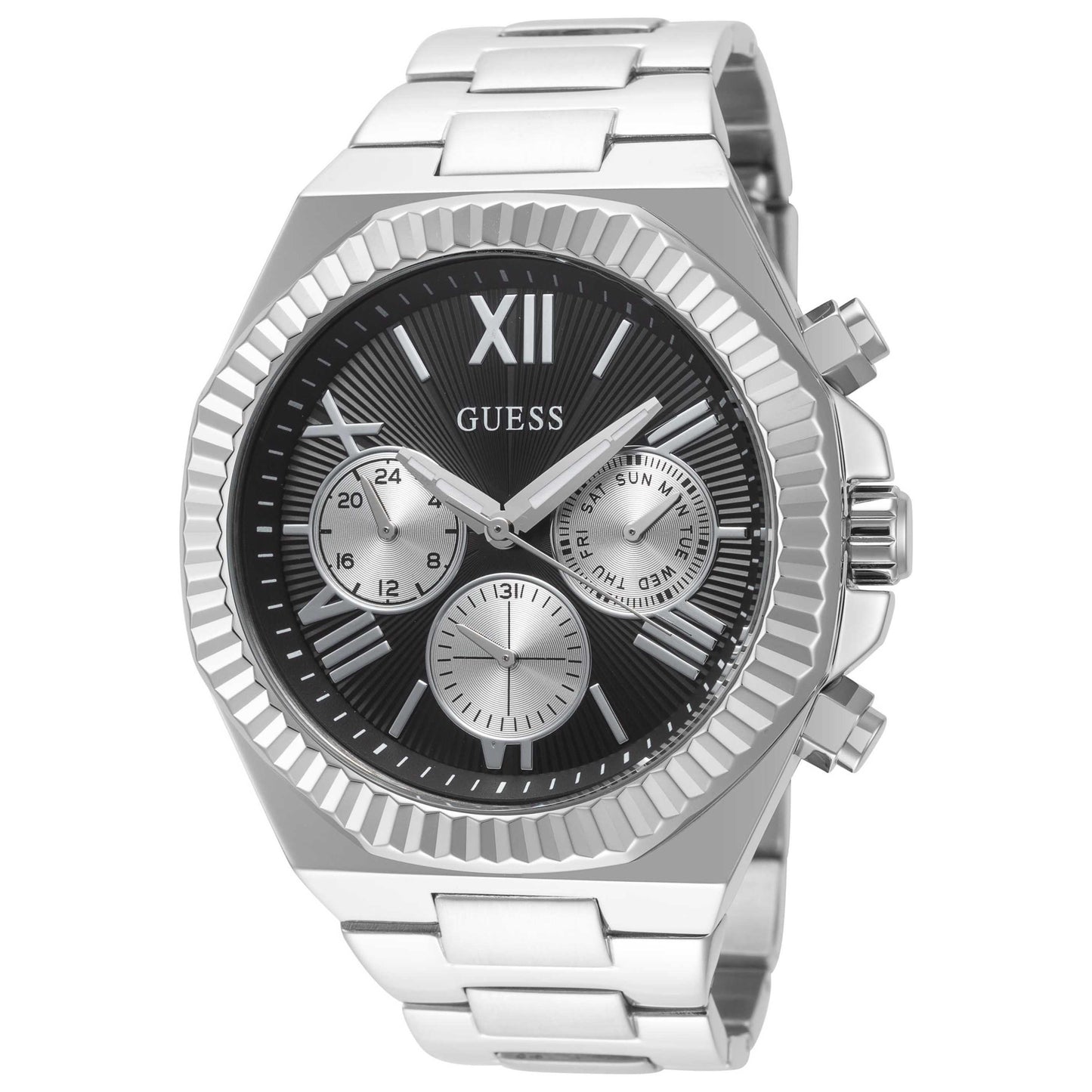Front view of Guess Equity Men's Quartz Watch GW0703G1