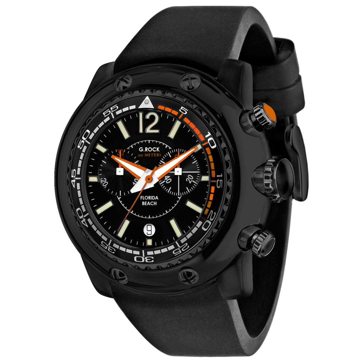 Front view of Glam Rock Miami Beach Men's Quartz Watch GW20139