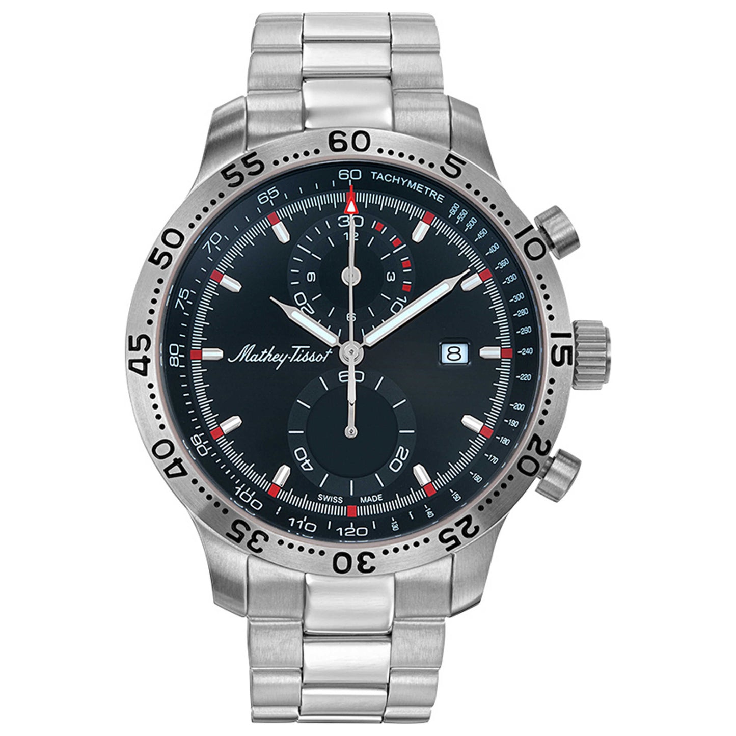 Front view of Mathey Tissot Type 23 Chrono Quartz Men's Quartz Watch H1823CHAN