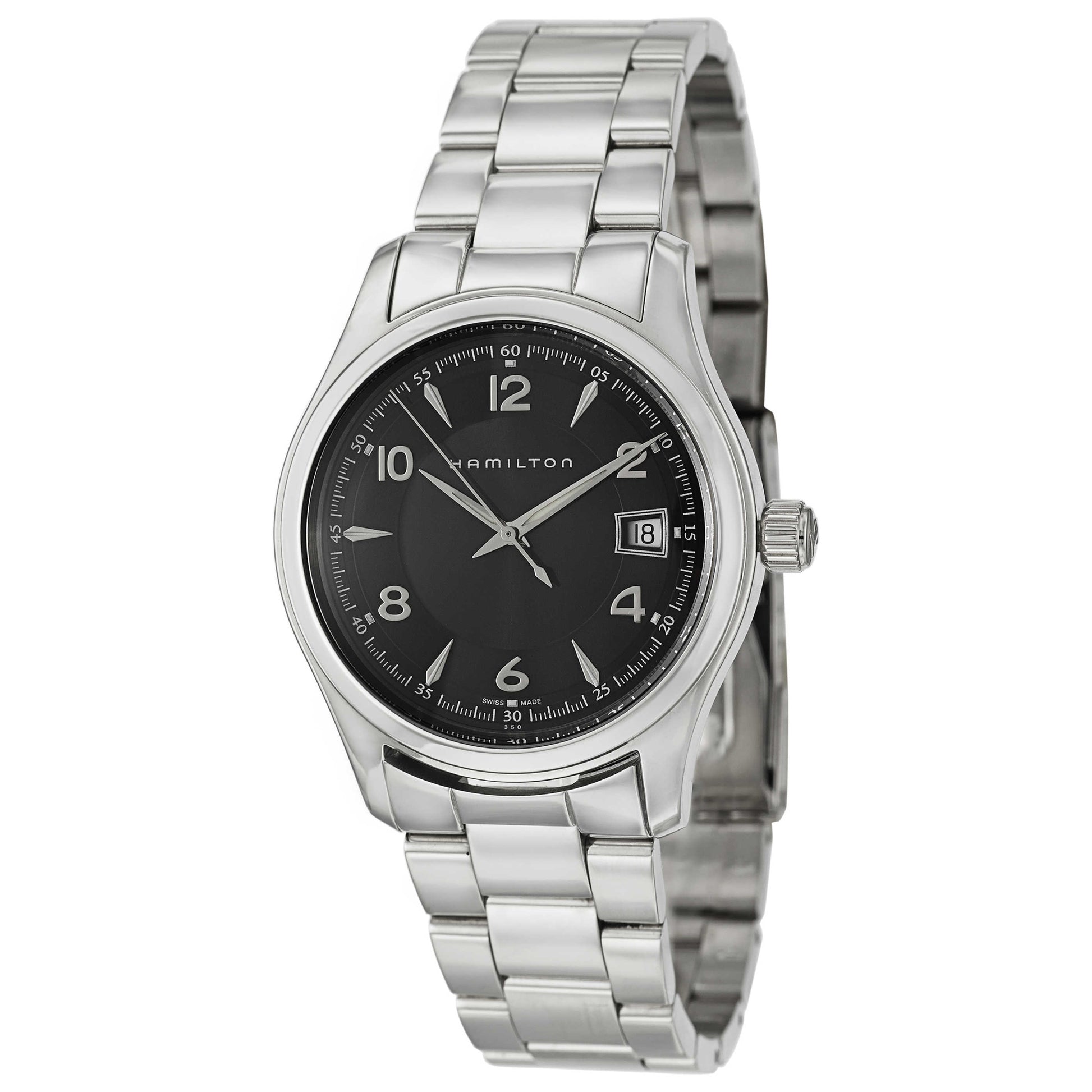 Front view of Hamilton Jazzmaster Men's Swiss Quartz (Battery-Powered) Watch H18451135