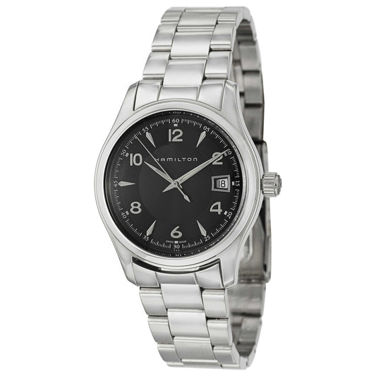 Front view of Hamilton Jazzmaster Men's Swiss Quartz (Battery-Powered) Watch H18451135