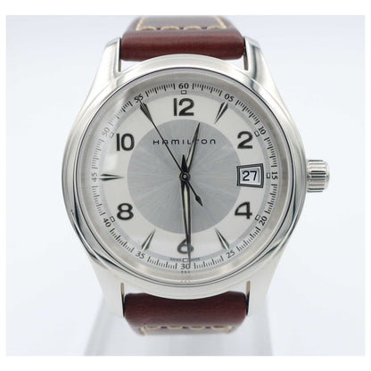 Front view of Hamilton Jazzmaster Men's Swiss Quartz (Battery-Powered) Watch H18451555-PO