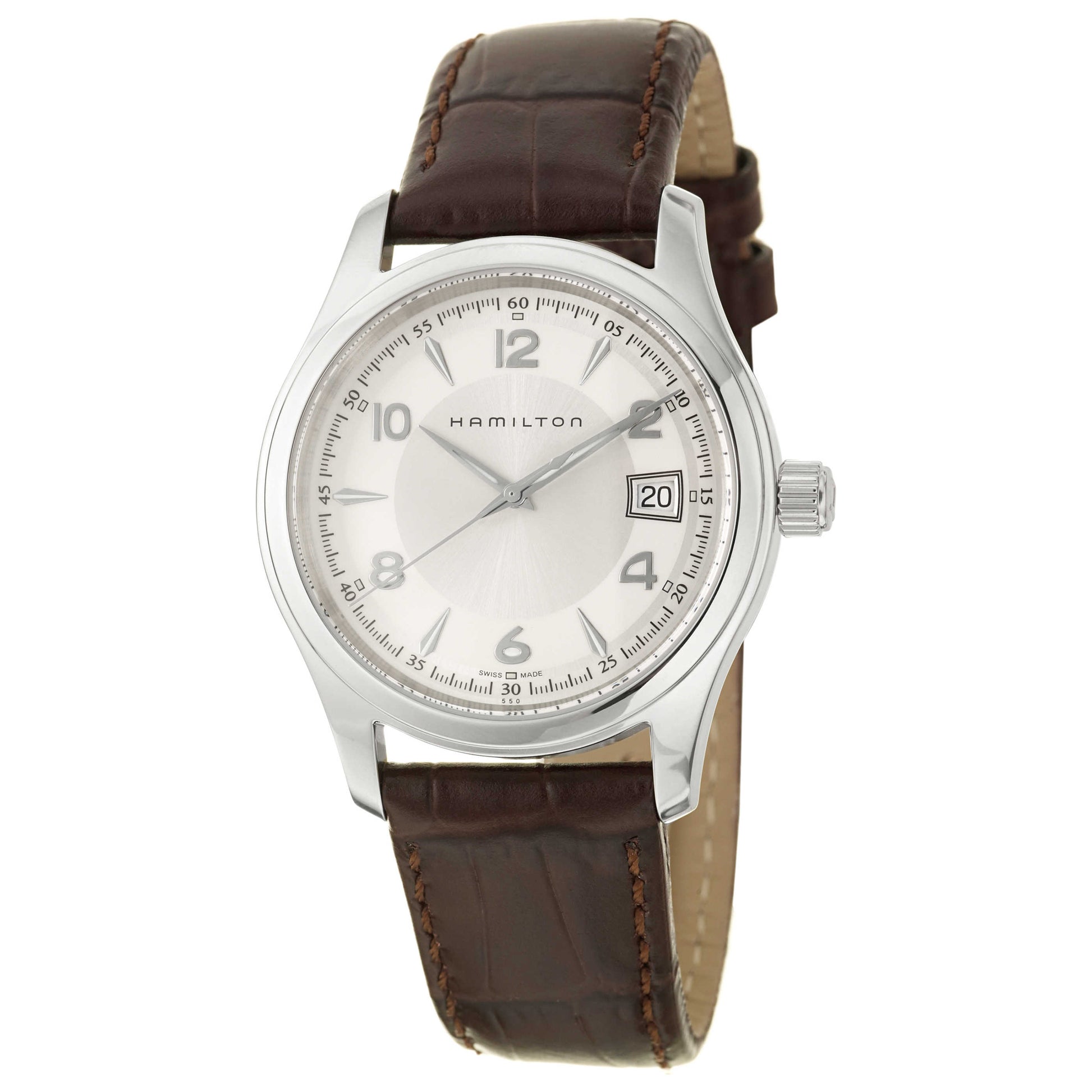 Front view of Hamilton Jazzmaster Men's Swiss Quartz (Battery-Powered) Watch H18451555