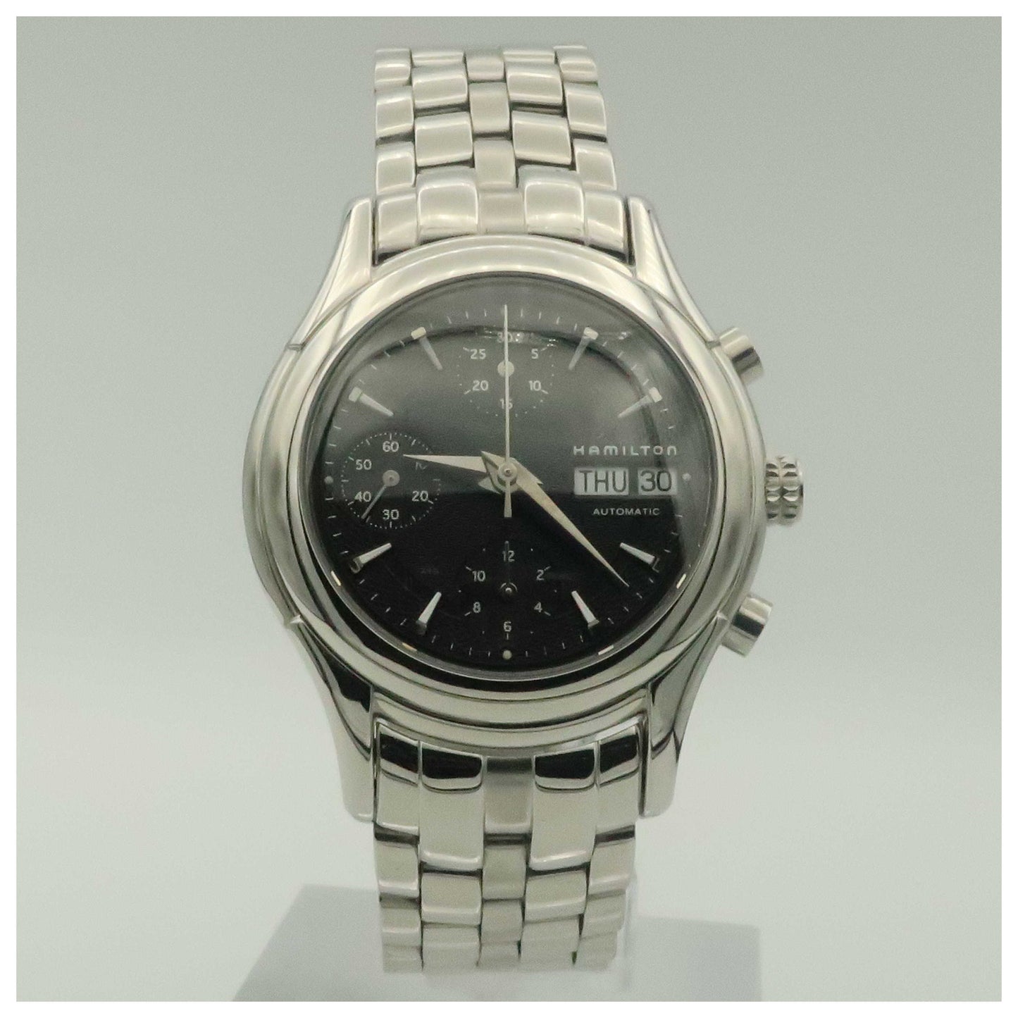 Front view of Hamilton Linwood Men's Automatic Watch H18516131-PO