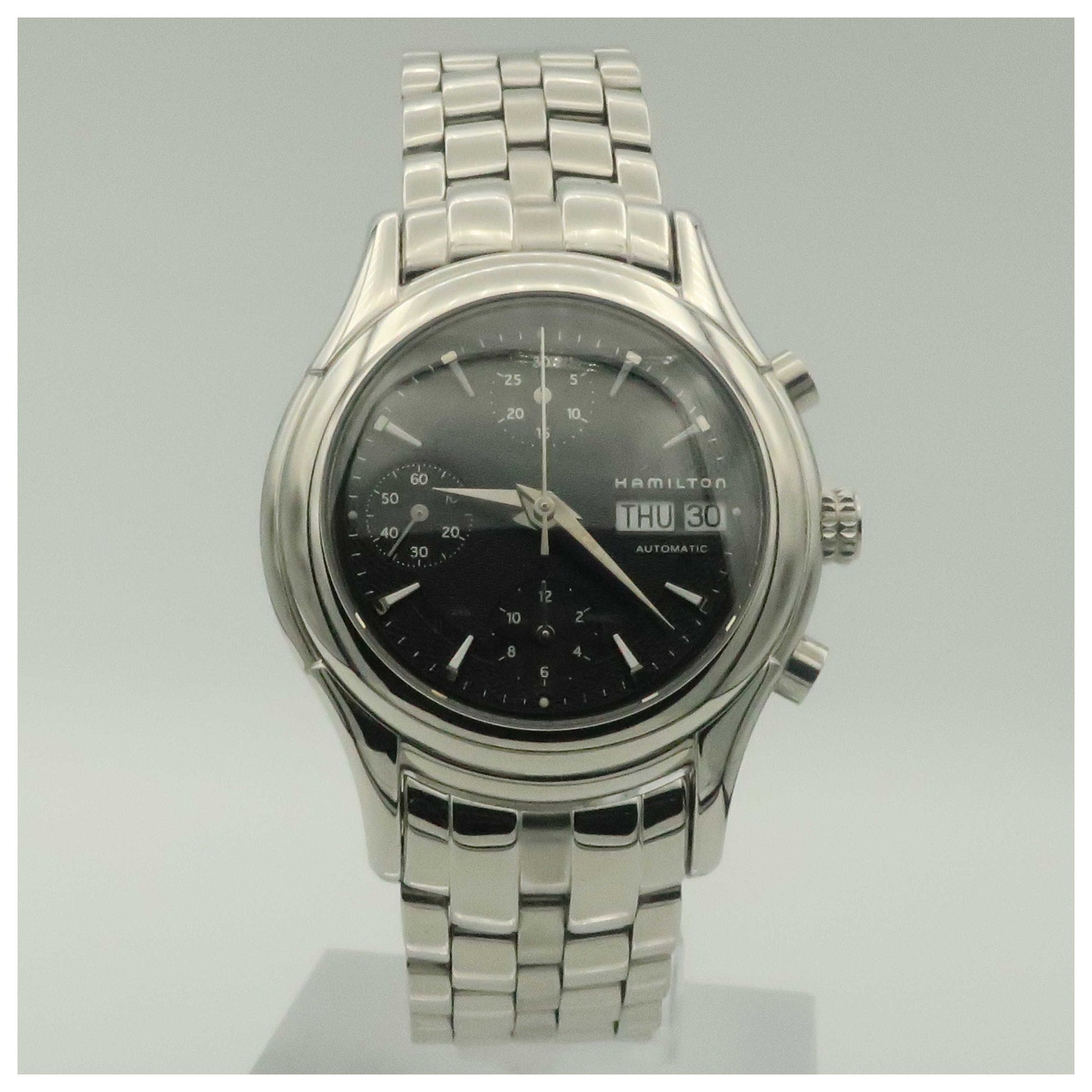 Front view of Hamilton Linwood Men's Automatic Watch H18516131-PO