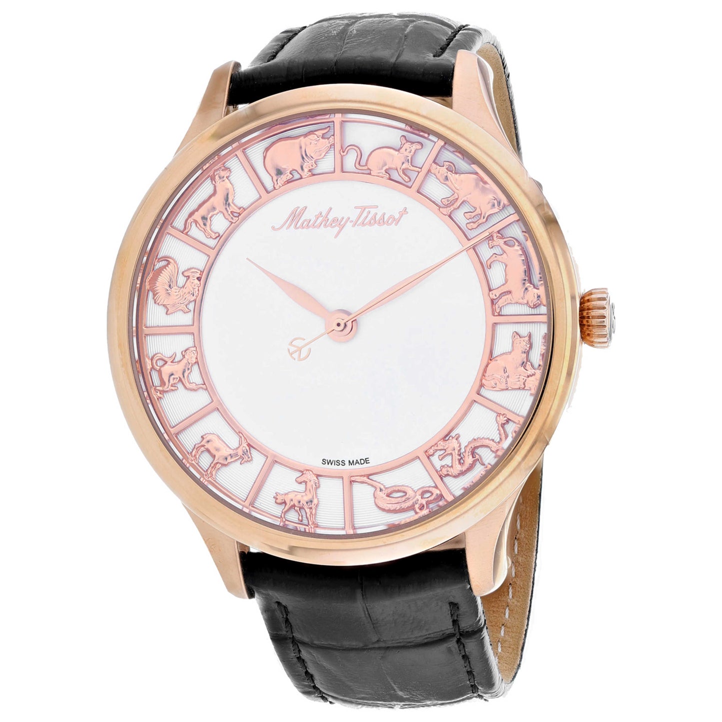 Front view of Mathey Tissot Edmond Automatic Men's Automatic Watch H1886PI2