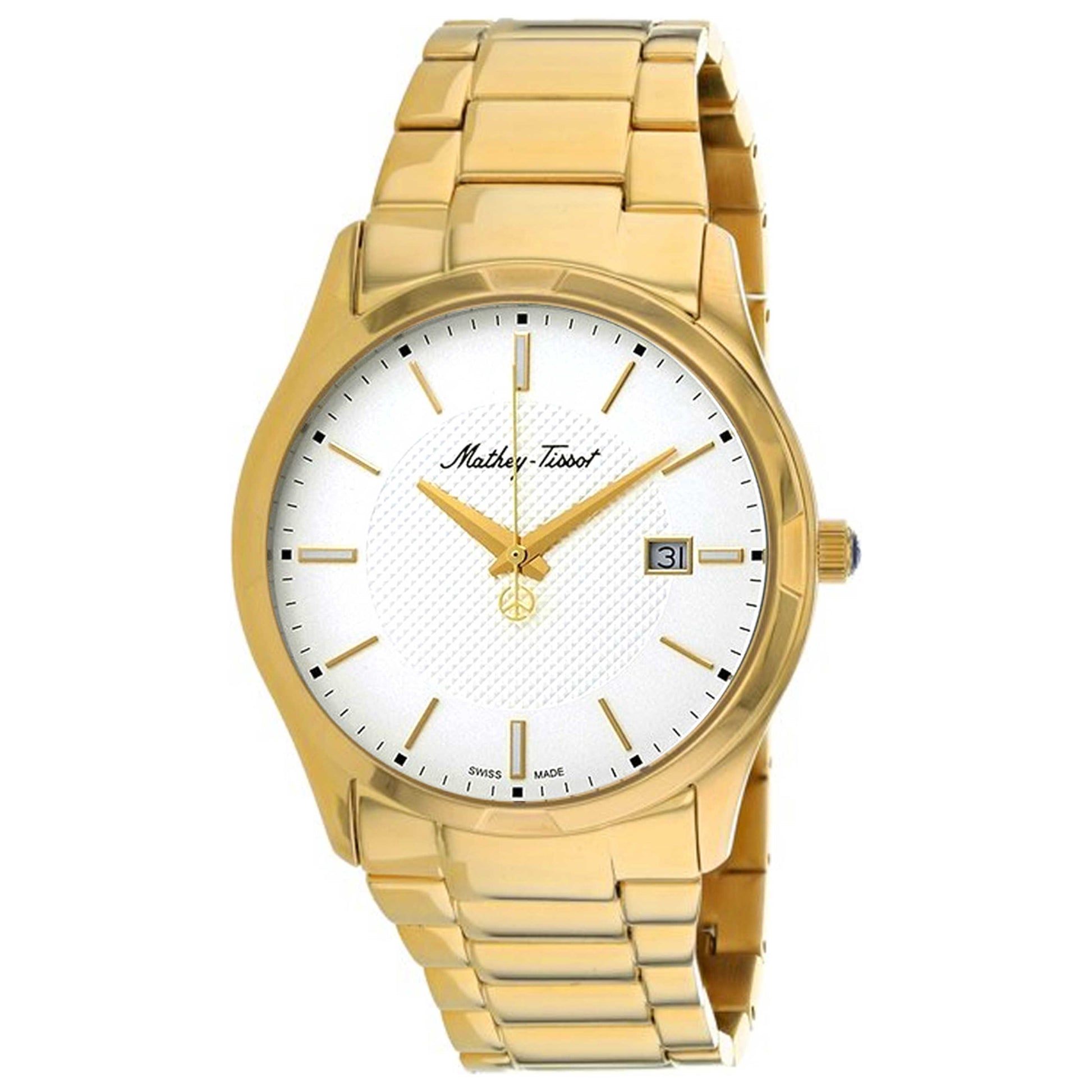 Front view of Mathey Tissot Classic Men's Quartz Watch H2111PI