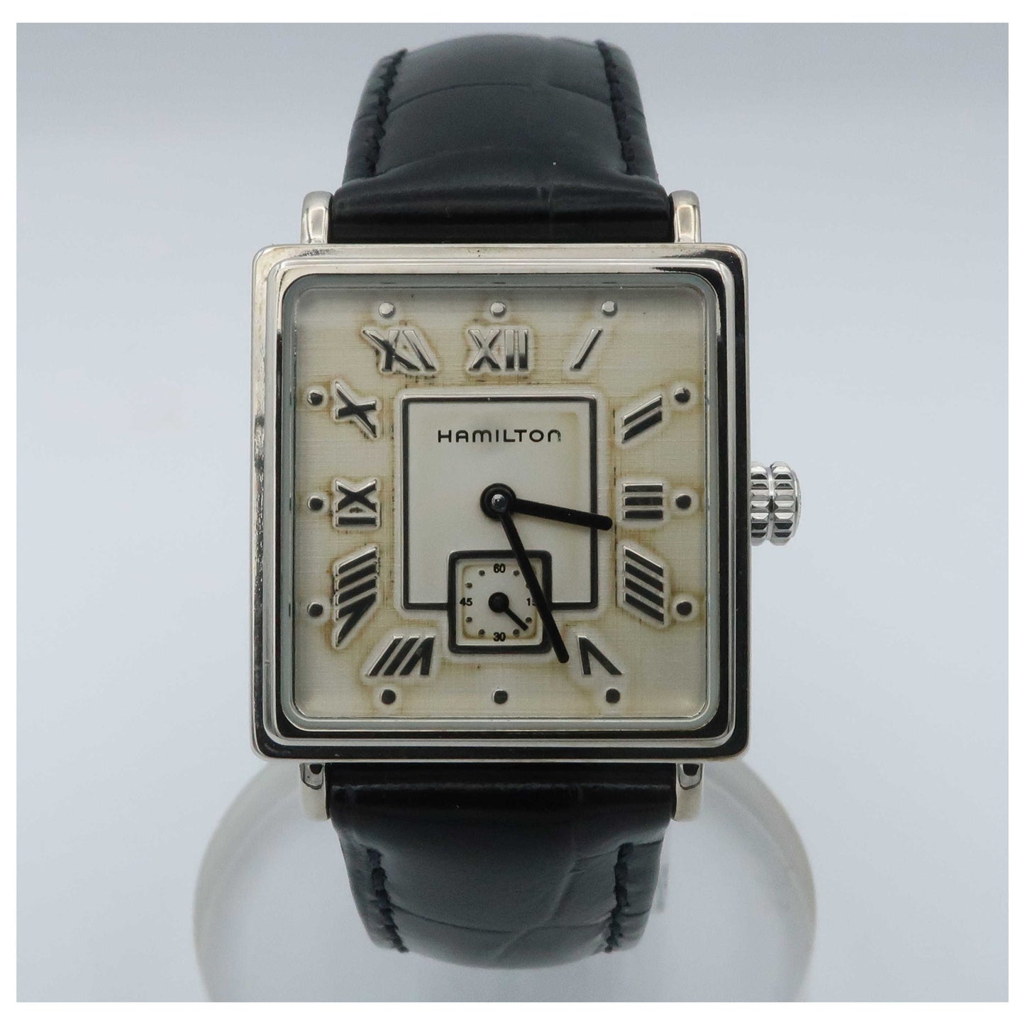 Front view of Hamilton Squareline Women's Swiss Quartz (Battery-Powered) Watch H22311754-SD