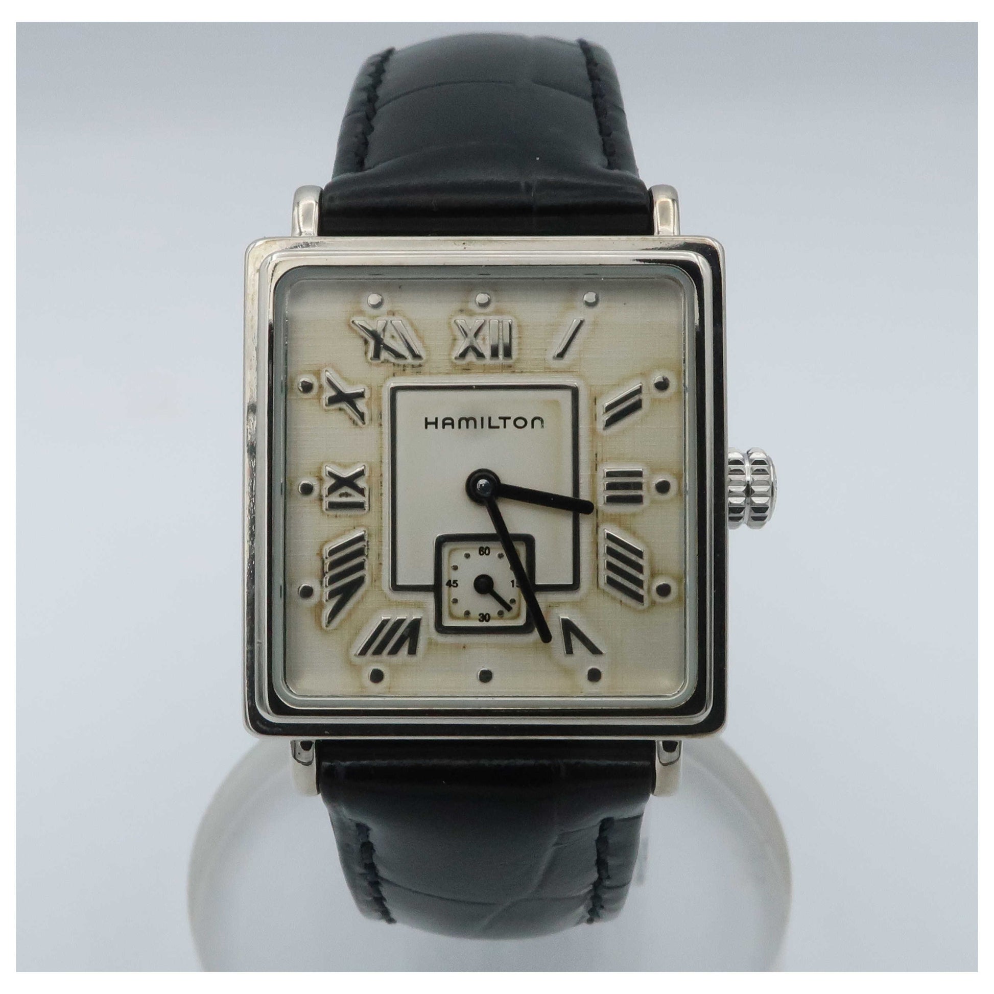 Front view of Hamilton Squareline Women's Swiss Quartz (Battery-Powered) Watch H22311754-SD