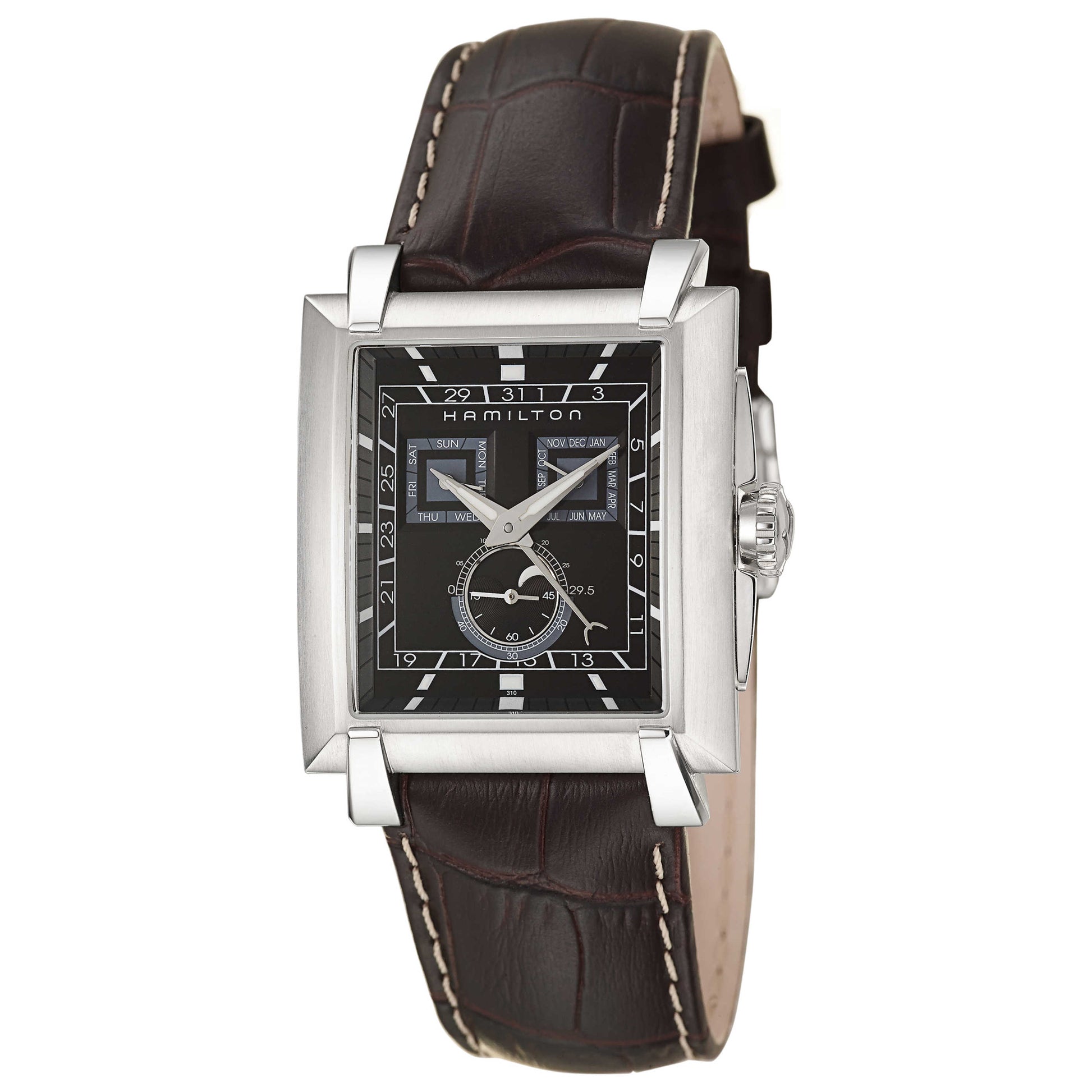 Front view of Hamilton Trent Men's Swiss Quartz (Battery-Powered) Watch H30410531-PB
