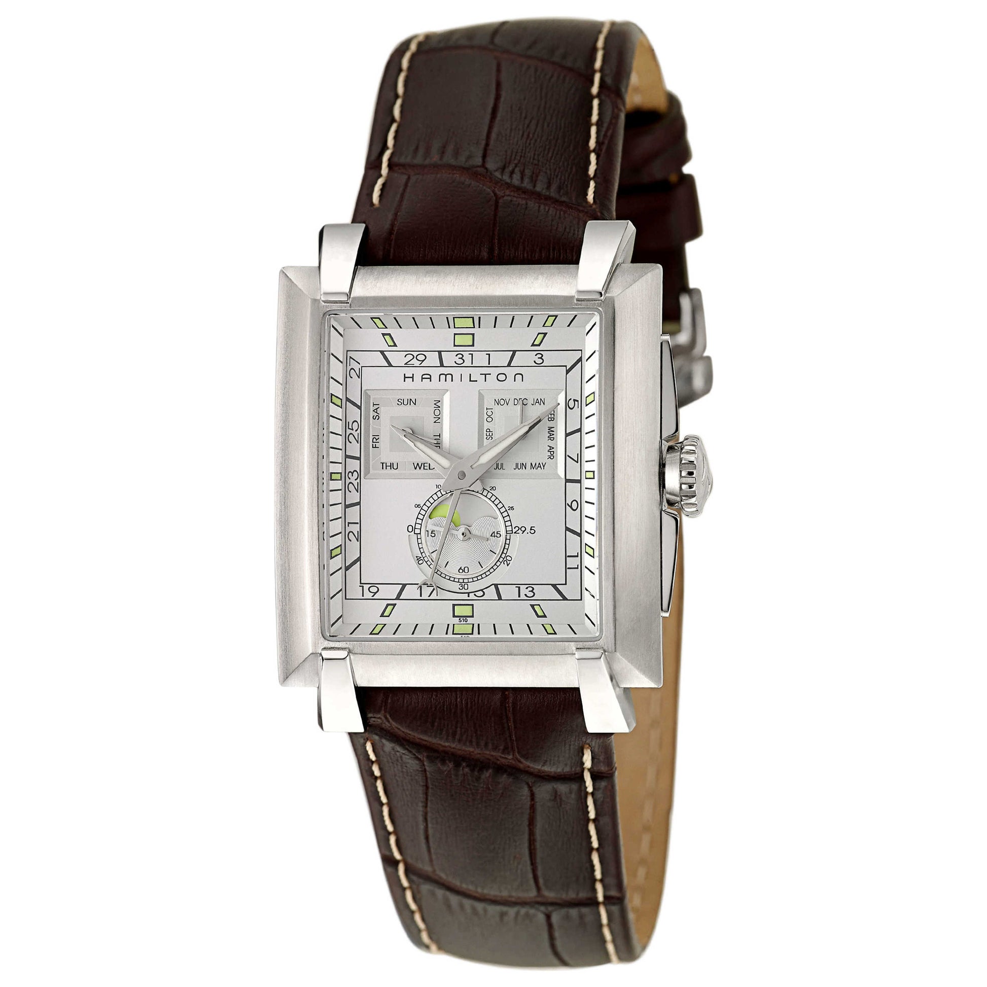 Front view of Hamilton Trent Men's Swiss Quartz (Battery-Powered) Watch H30410551-BR