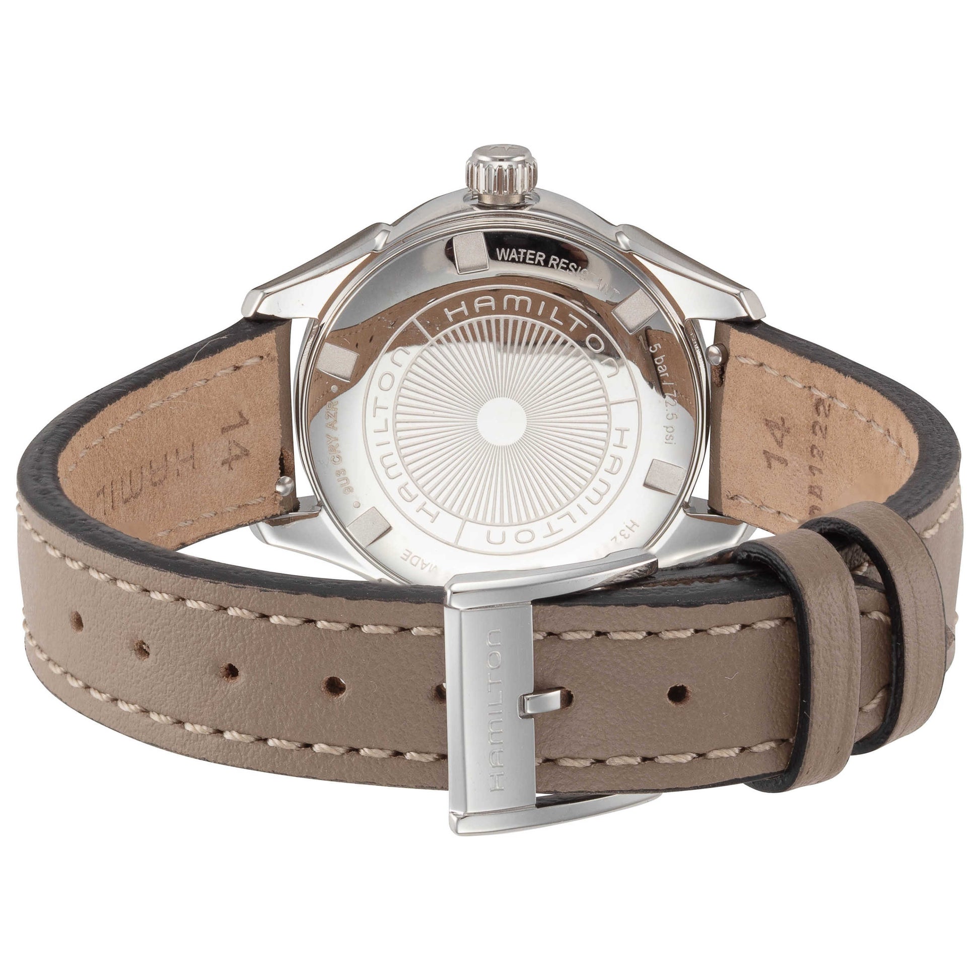 Back view of Hamilton Jazzmaster Women's Quartz Watch H32231810