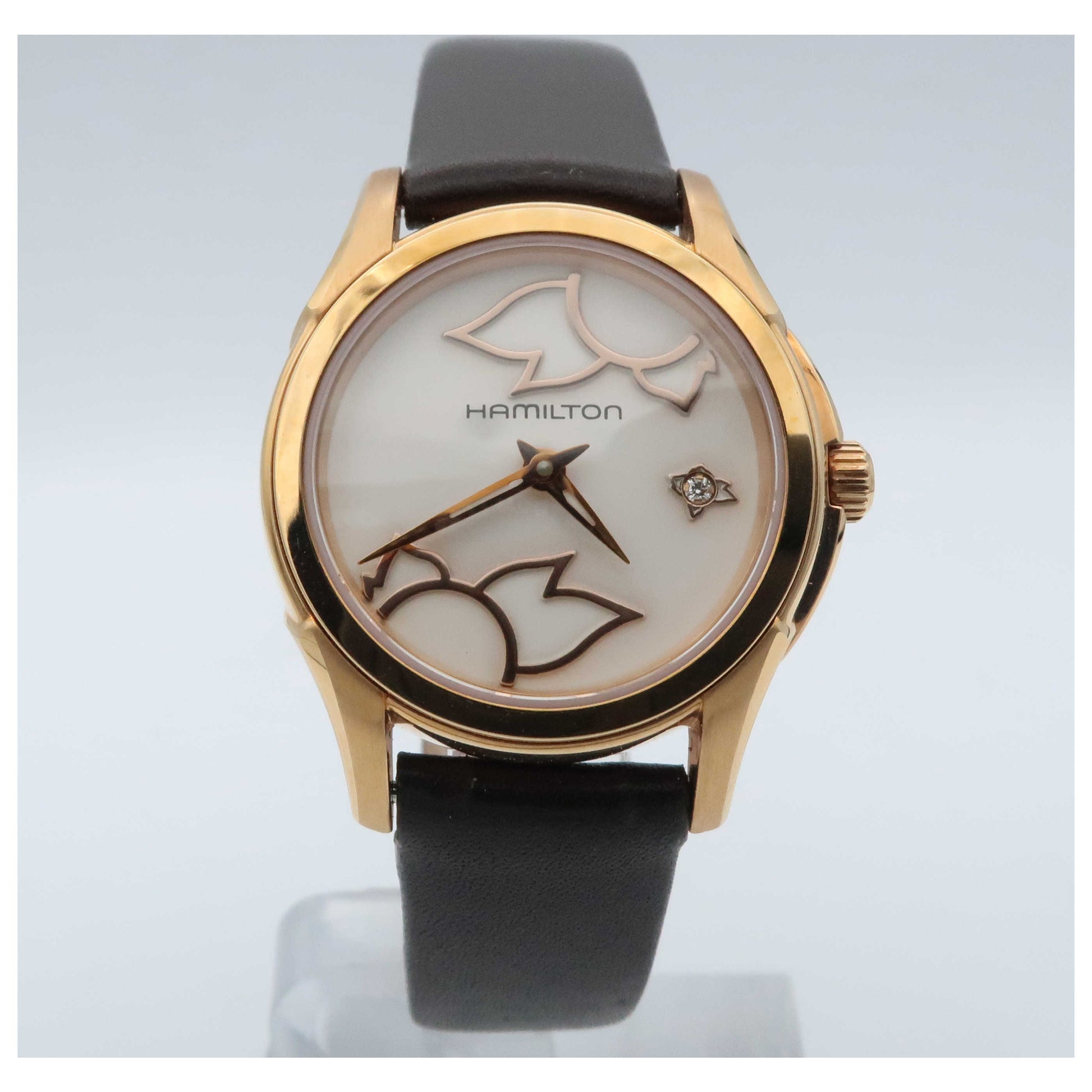 Front view of Hamilton Jazzmaster Women's Swiss Quartz (Battery-Powered) Watch H32241559-SDV