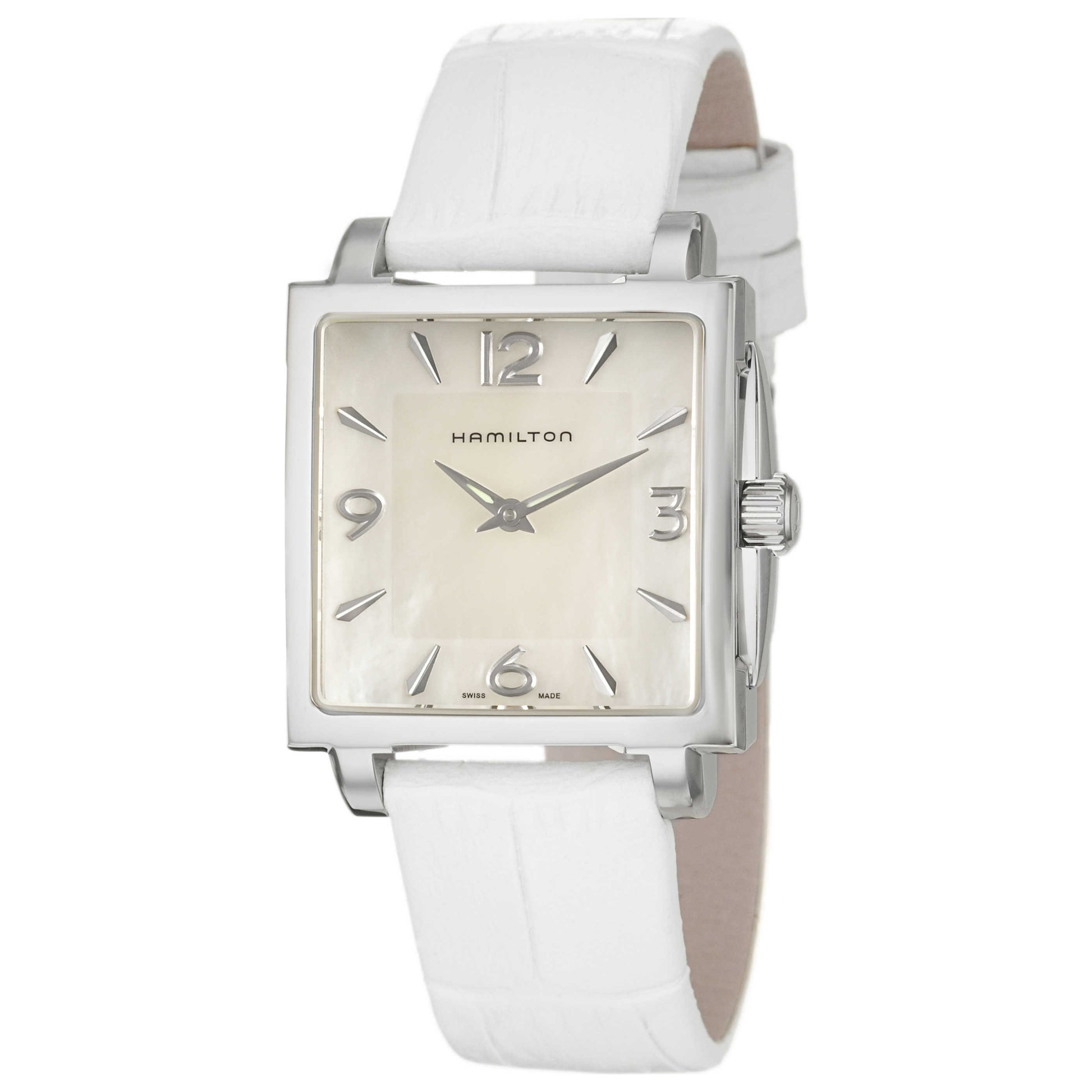 Front view of Hamilton Jazzmaster Women's Swiss Quartz (Battery-Powered) Watch H32251955