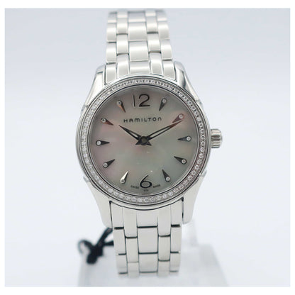 Front view of Hamilton Jazzmaster Women's Swiss Quartz (Battery-Powered) Watch H32281197-SD