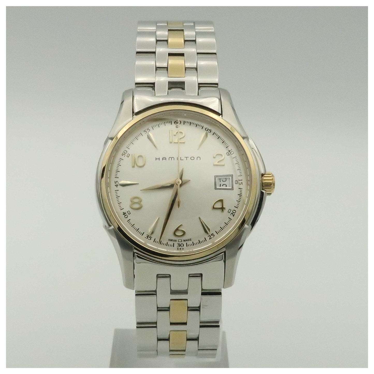 Front view of Hamilton Jazzmaster Women's Swiss Quartz (Battery-Powered) Watch H32321255-SDV