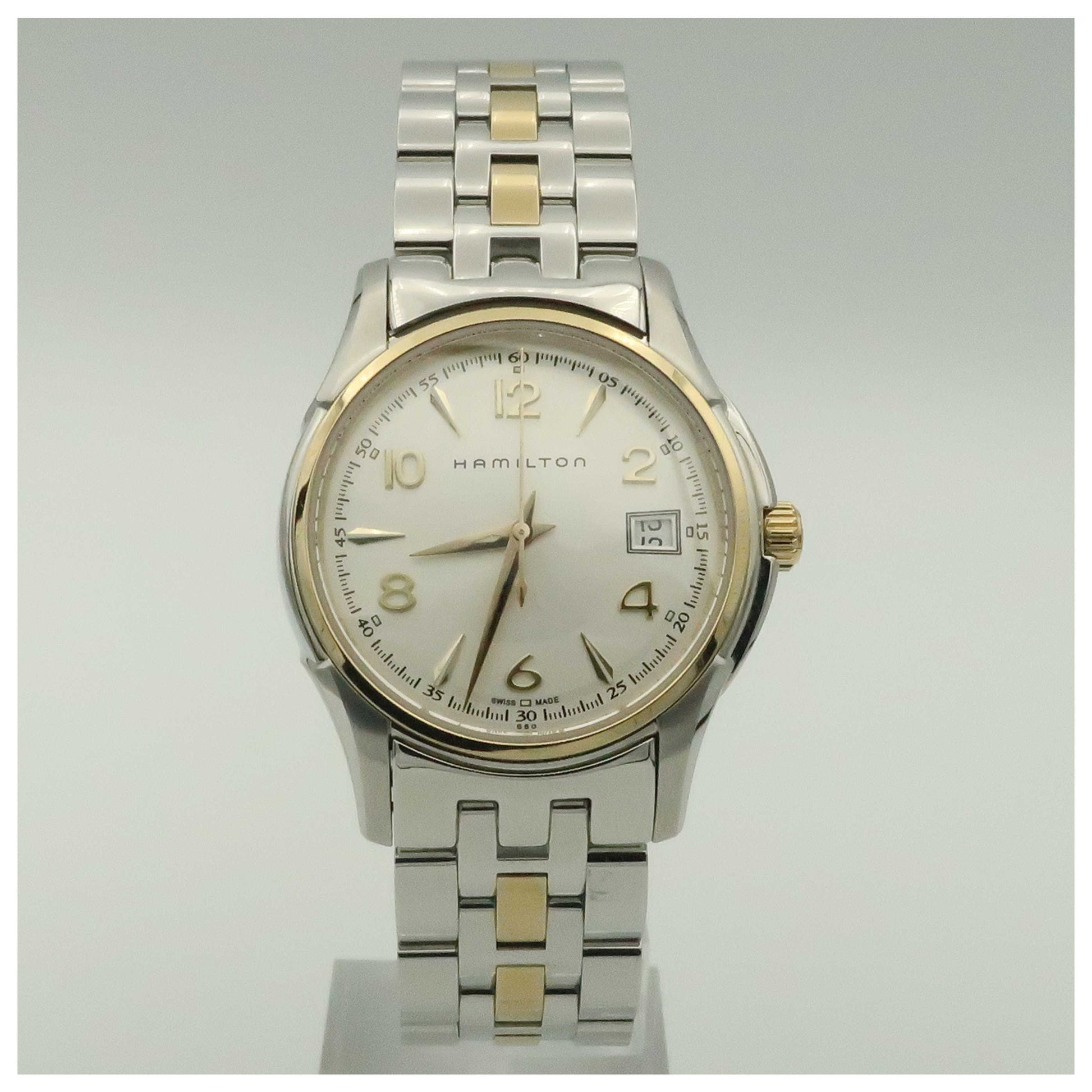 Front view of Hamilton Jazzmaster Women's Swiss Quartz (Battery-Powered) Watch H32321255-SDV