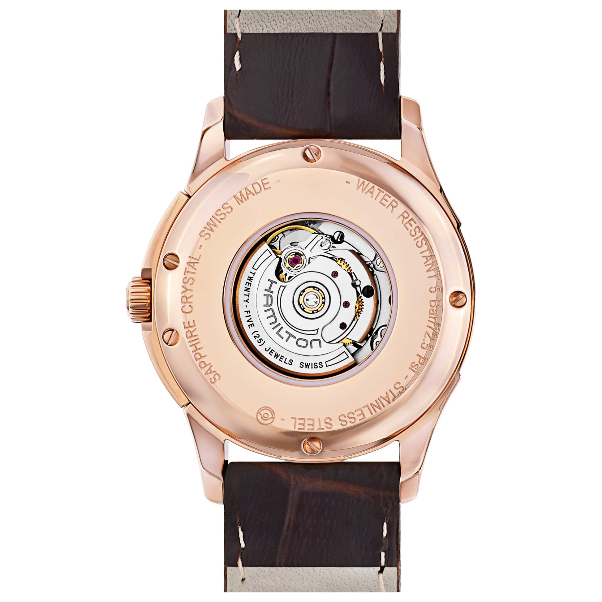 Back view of Hamilton Jazzmaster Women's Automatic Watch H32335555