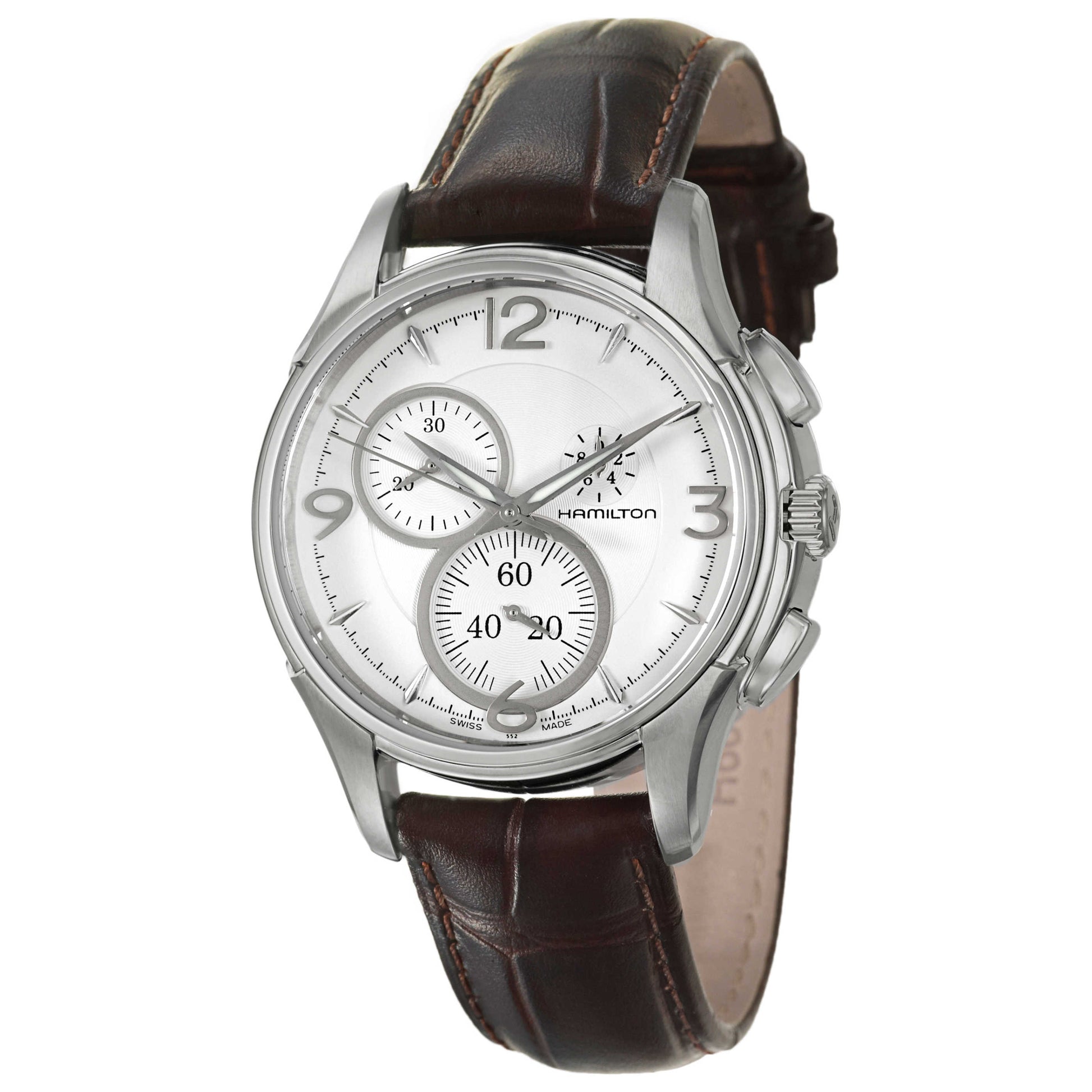 Front view of Hamilton Jazzmaster Men's Swiss Quartz (Battery-Powered) Watch H32372555