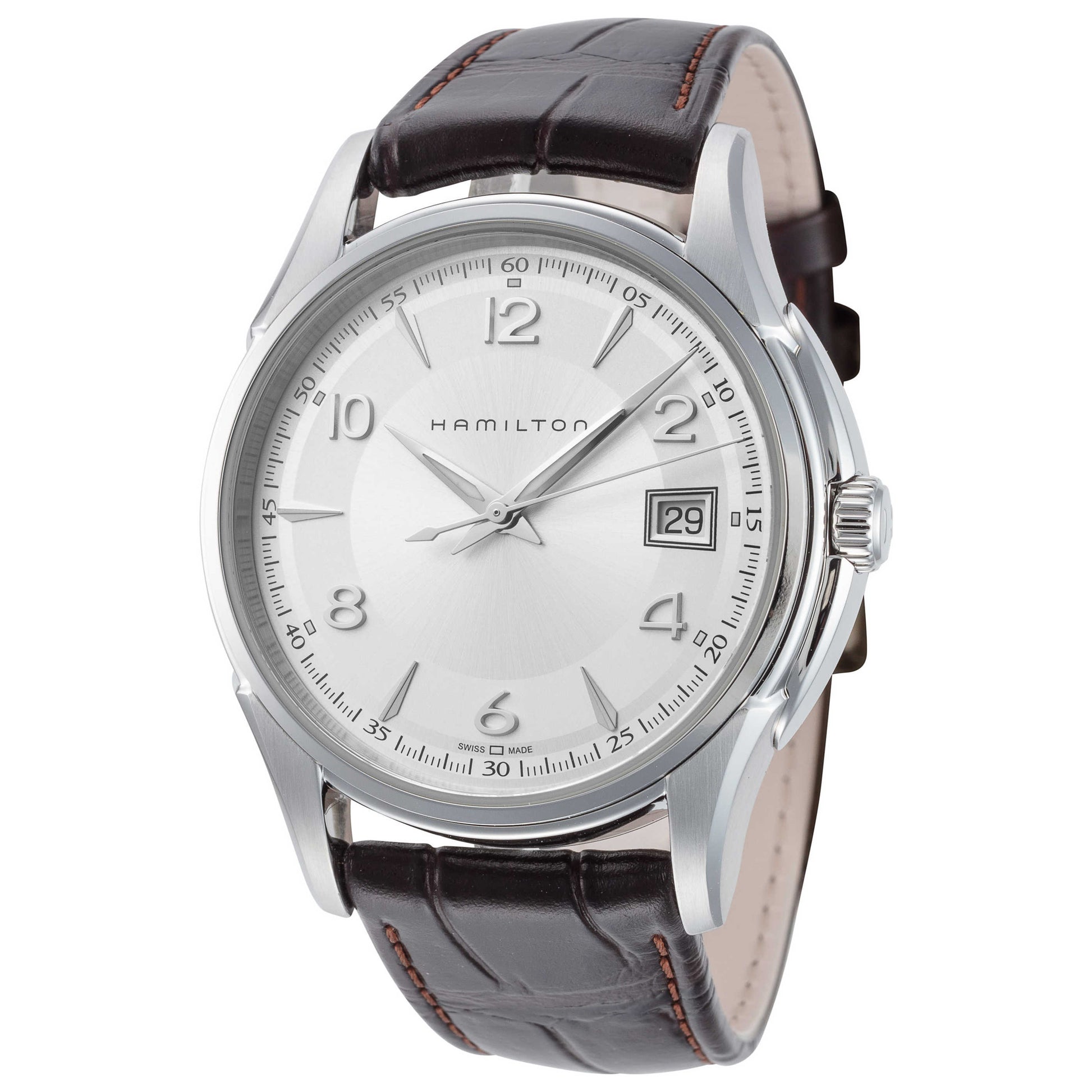 Front view of Hamilton Jazzmaster Men's Quartz Watch H32411555