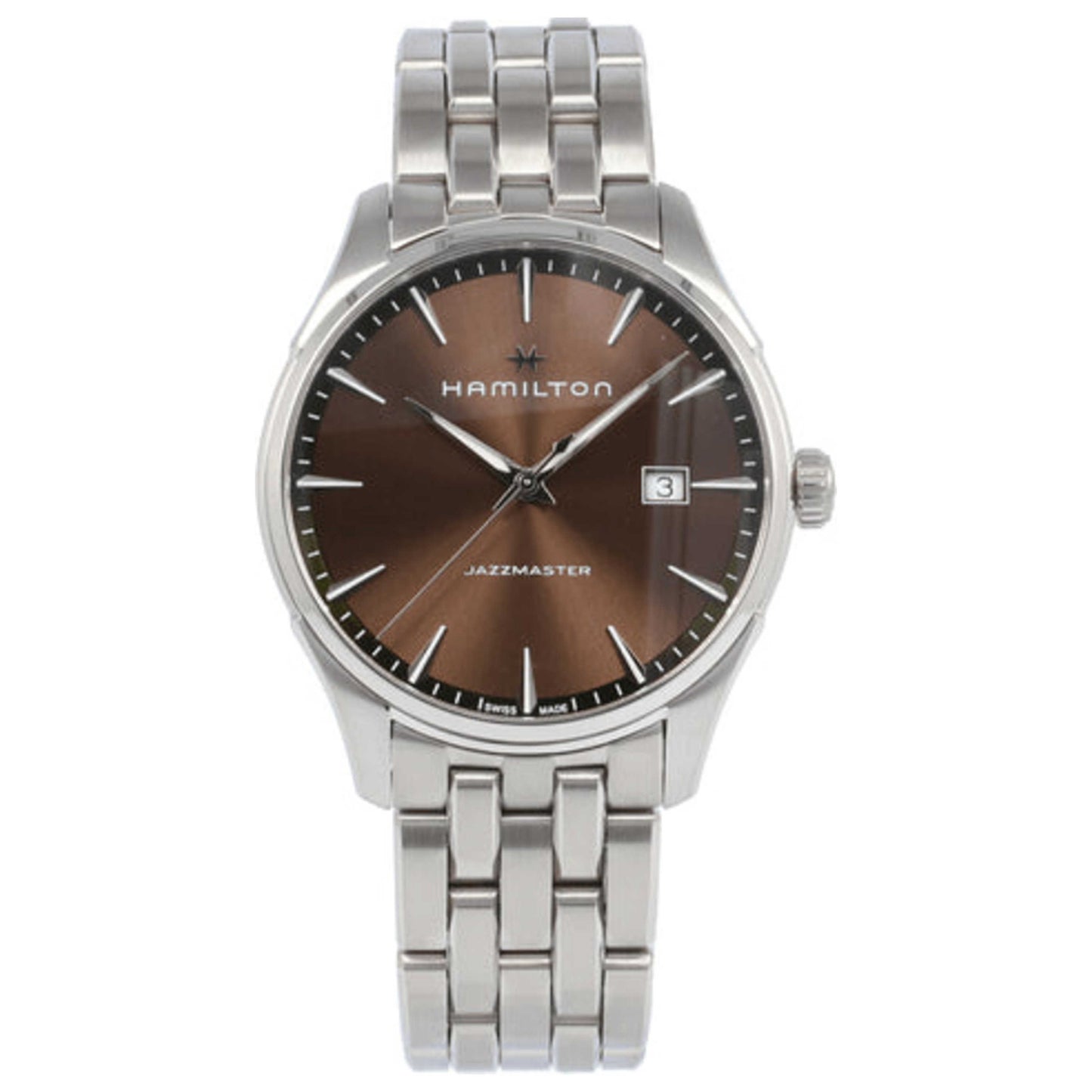 Front view of Hamilton Jazzmaster Men's Quartz Watch H32451101