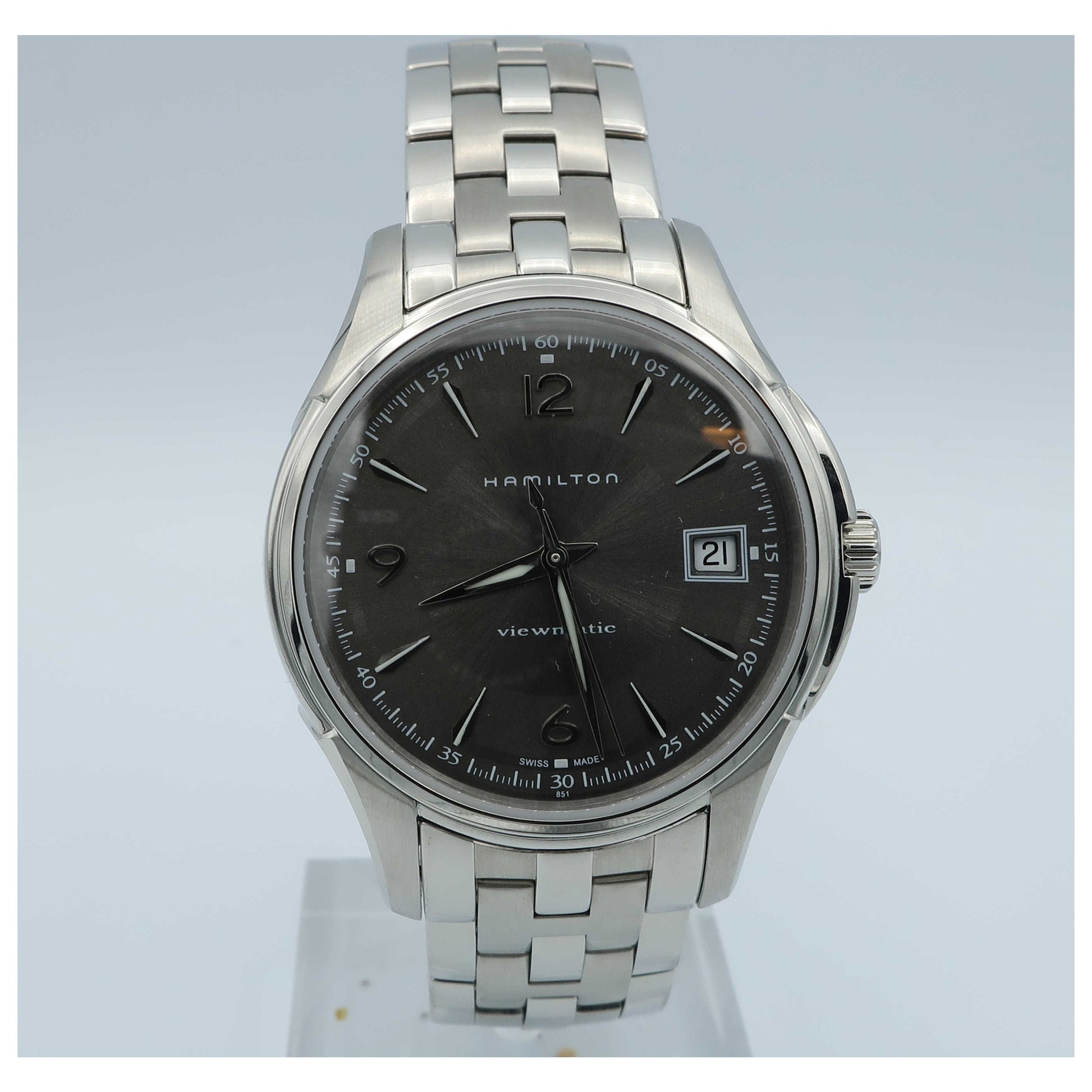 Front view of Hamilton Jazzmaster Men's Automatic Watch H32455185-SD