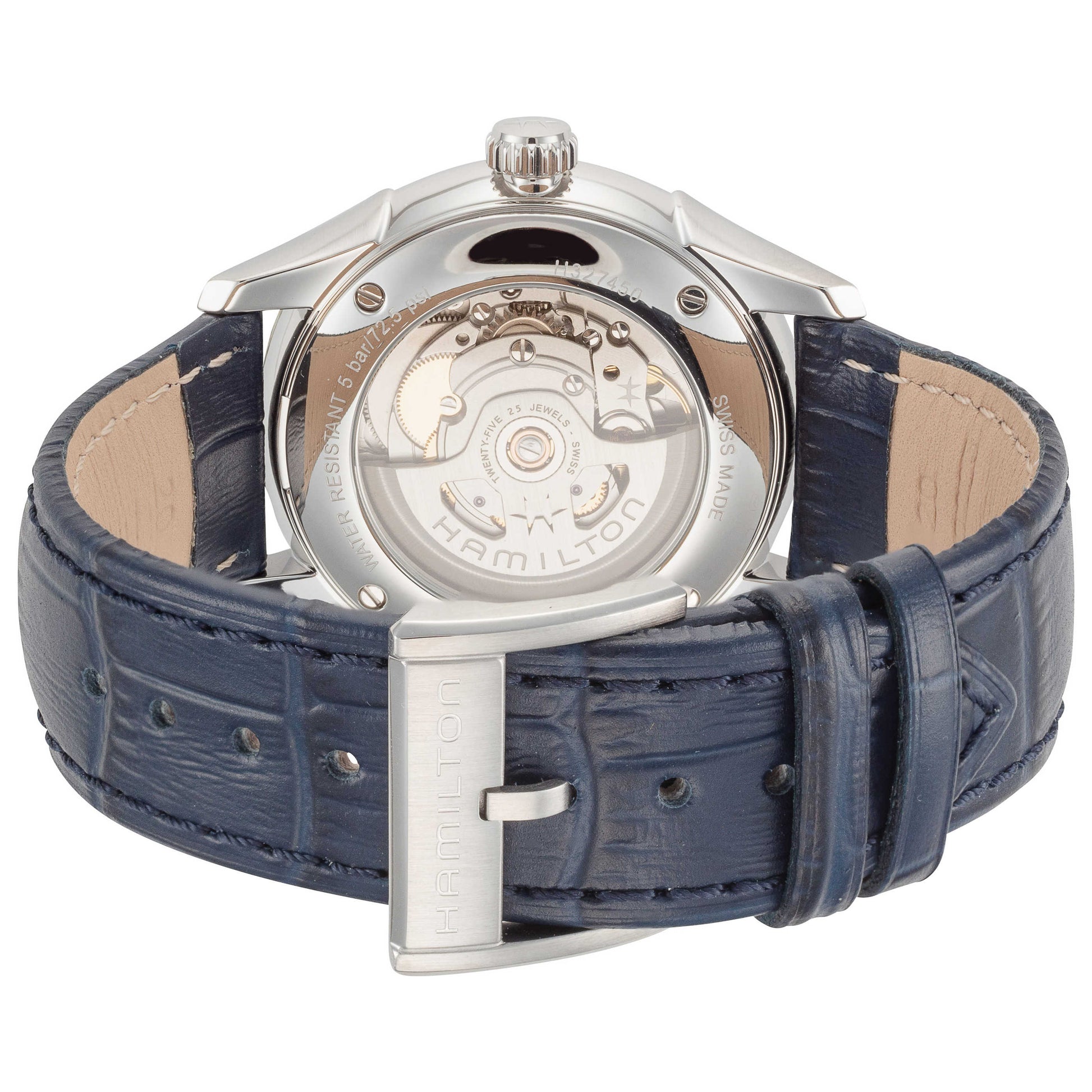 Back view of Hamilton Jazzmaster Men's Automatic Watch H32475640