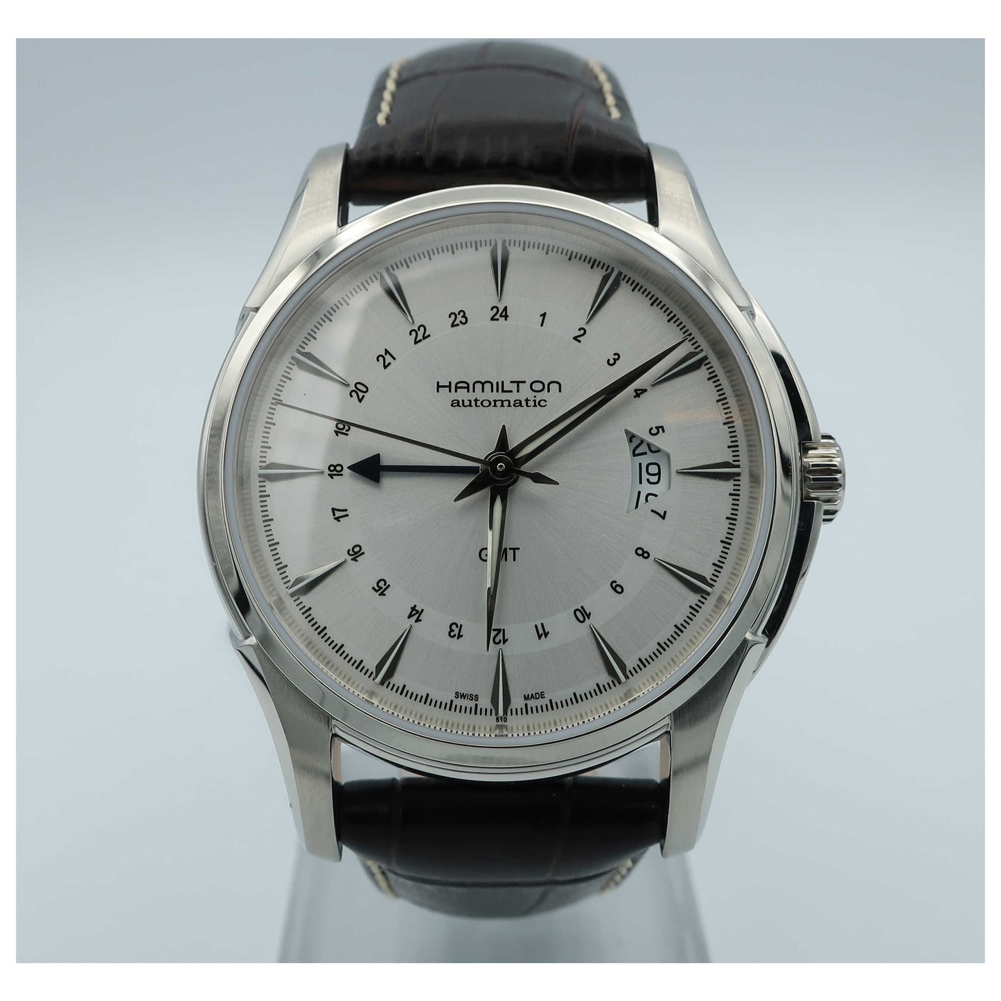 Front view of Hamilton Jazzmaster Men's Automatic Watch H32585551-SD