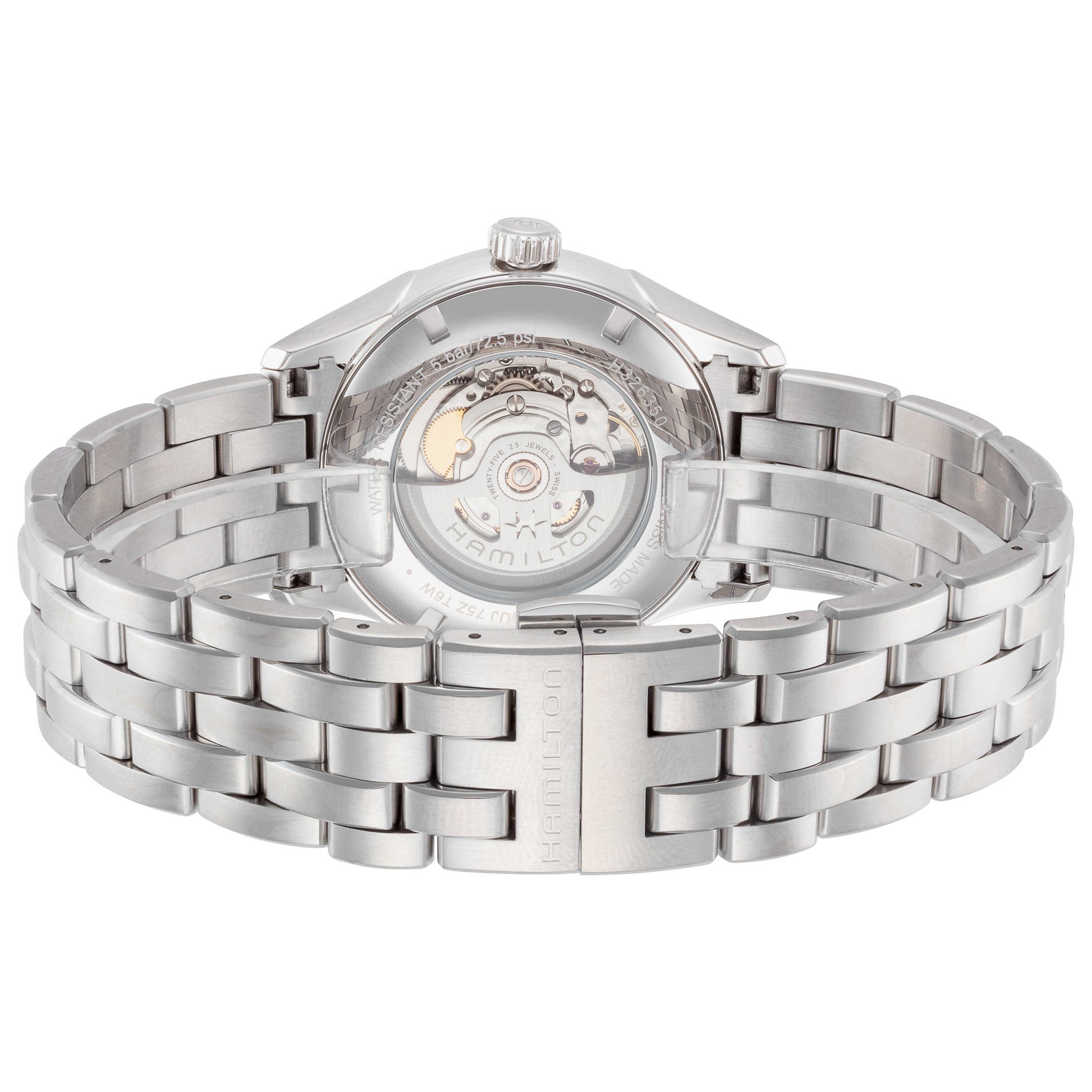 Back view of Hamilton Jazzmaster Men's Automatic Watch H32635122