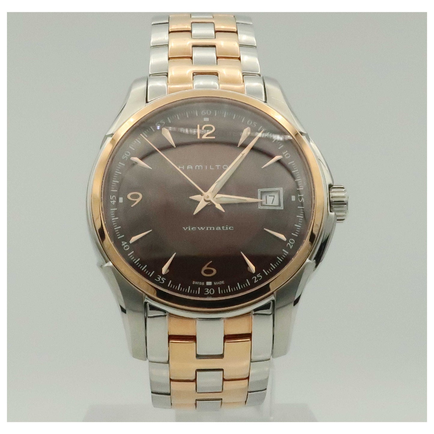 Front view of Hamilton Jazzmaster Men's Automatic Watch H32655195-PO