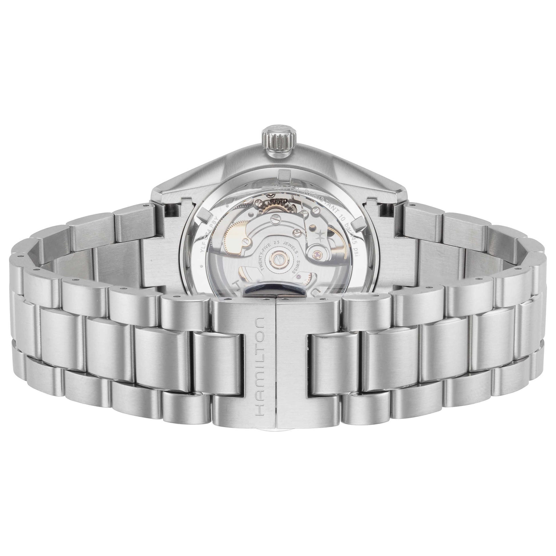 Back view of Hamilton Jazzmaster Men's Automatic Watch H36205110