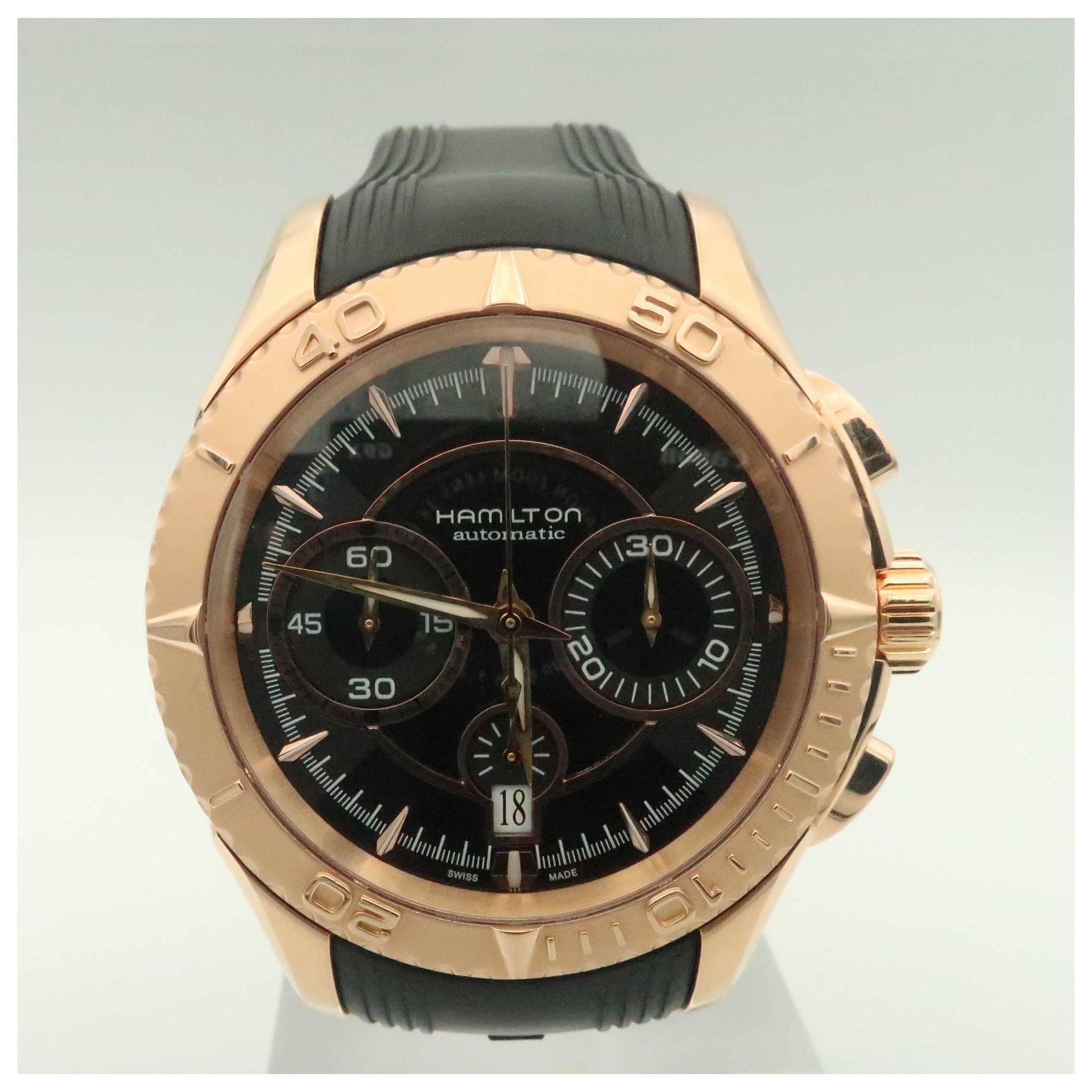 Front view of Hamilton Jazzmaster Men's Automatic Watch H37646331-PO