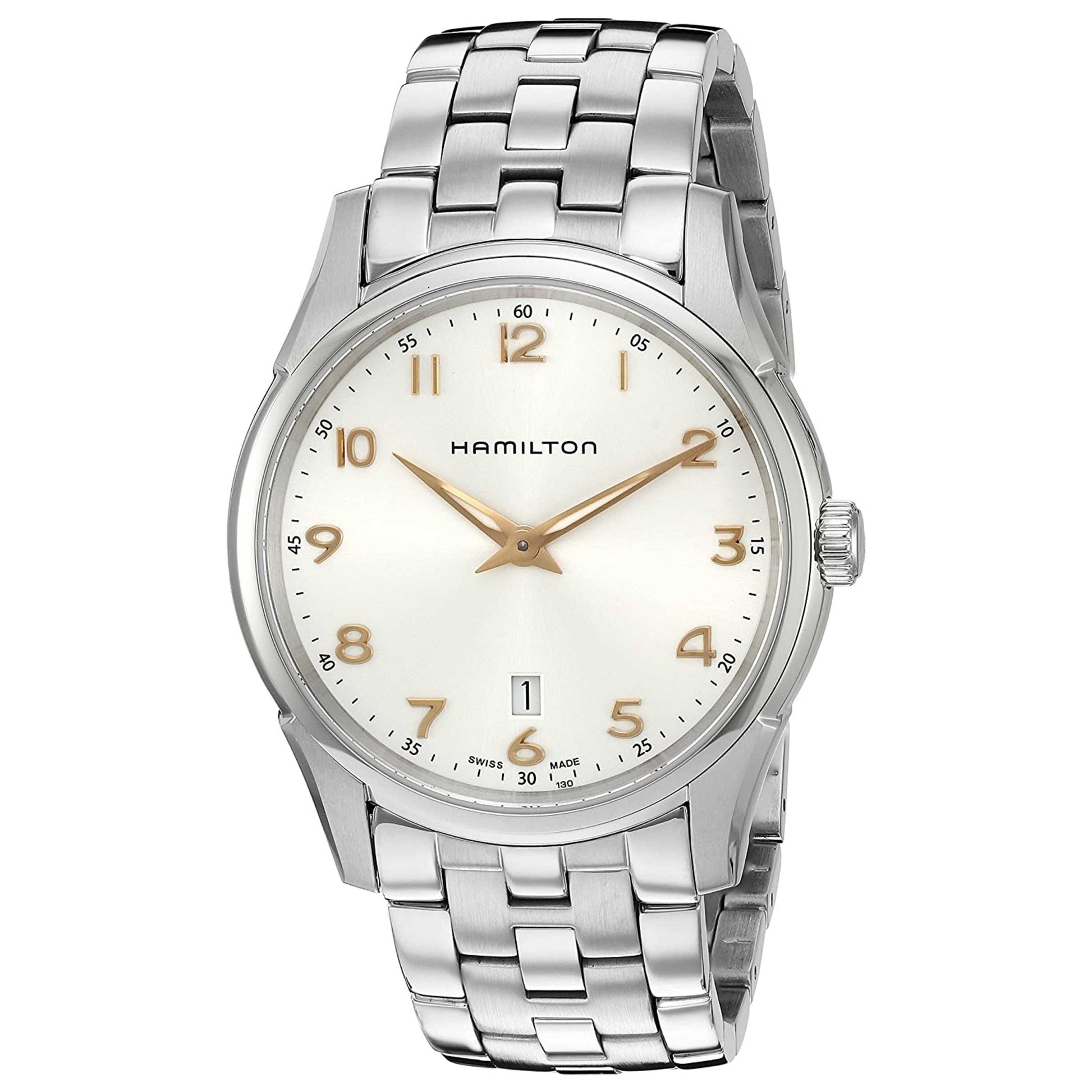 Front view of Hamilton Jazzmaster Men's Quartz Watch H38511113