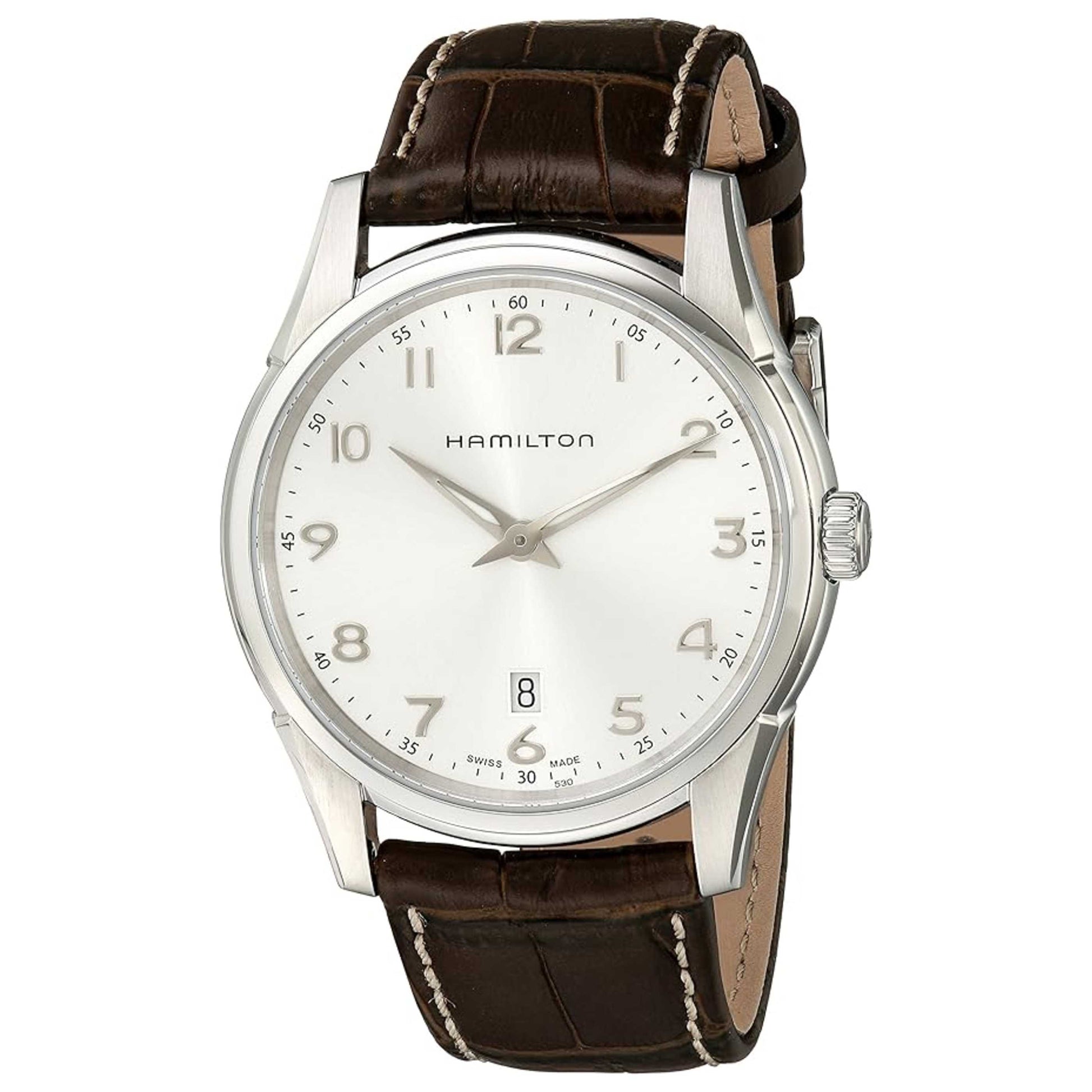 Front view of Hamilton Jazzmaster Men's Quartz Watch H38511553