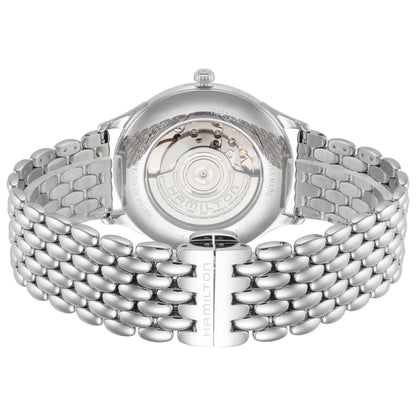 Back view of Hamilton Jazzmaster Men's Automatic Watch H38525111