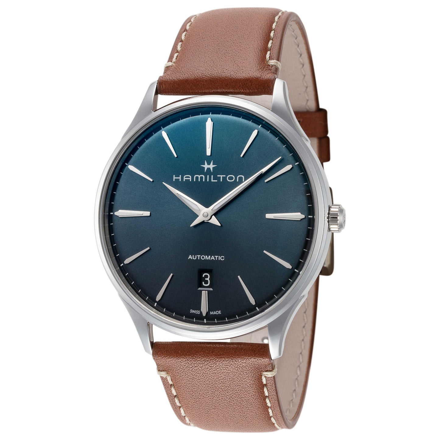 Front view of Hamilton Jazzmaster Men's Automatic Watch H38525541