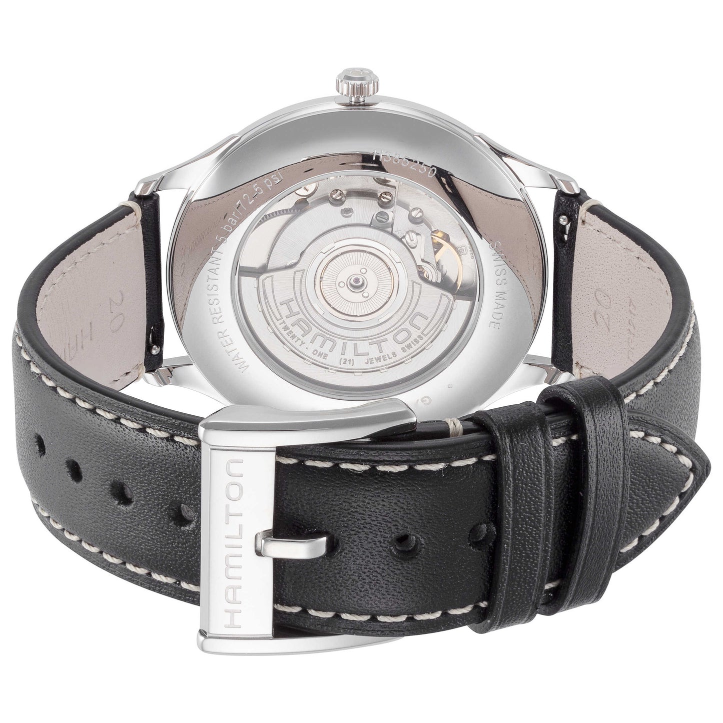 Back view of Hamilton Jazzmaster Men's Automatic Watch H38525721
