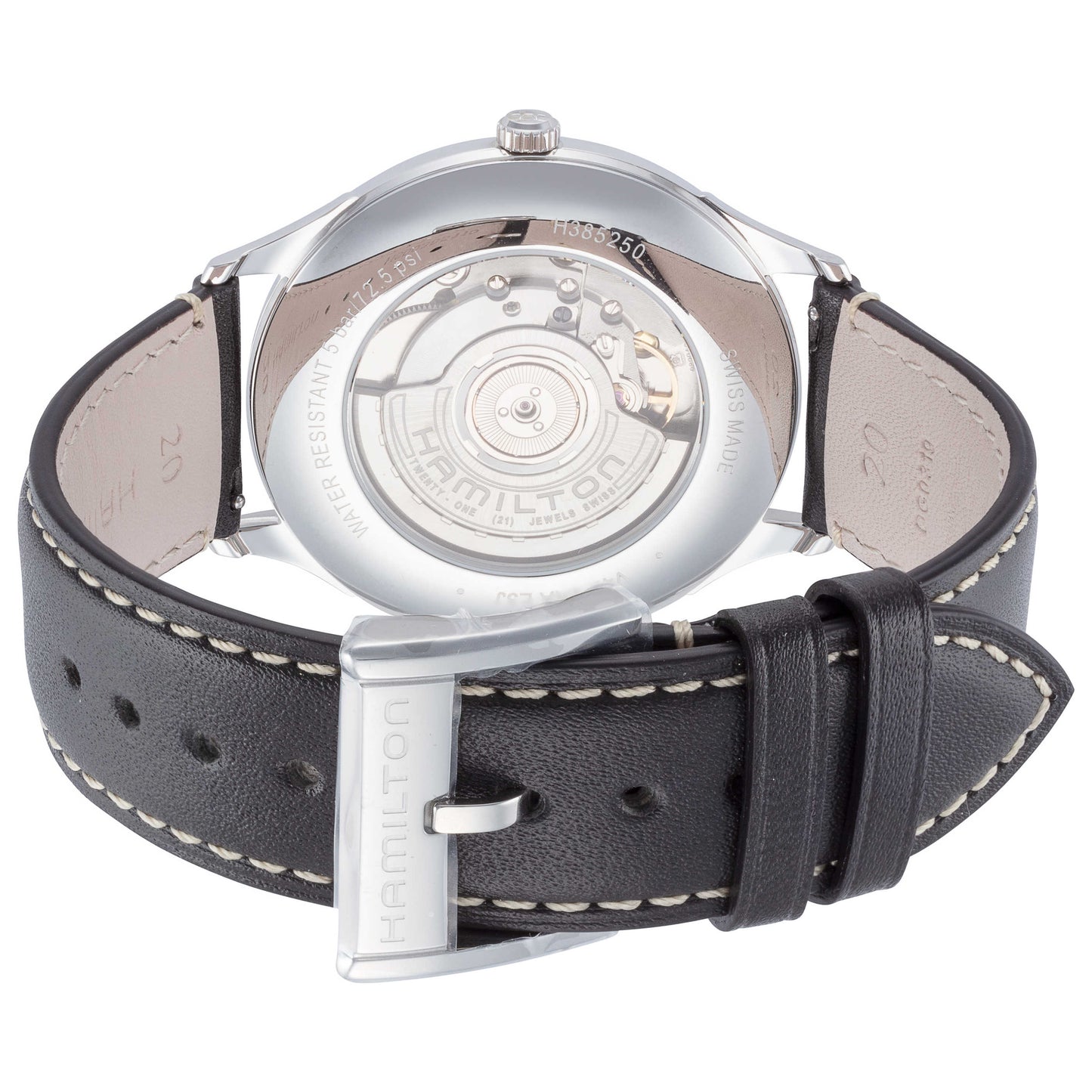 Back view of Hamilton Jazzmaster Men's Automatic Watch H38525771