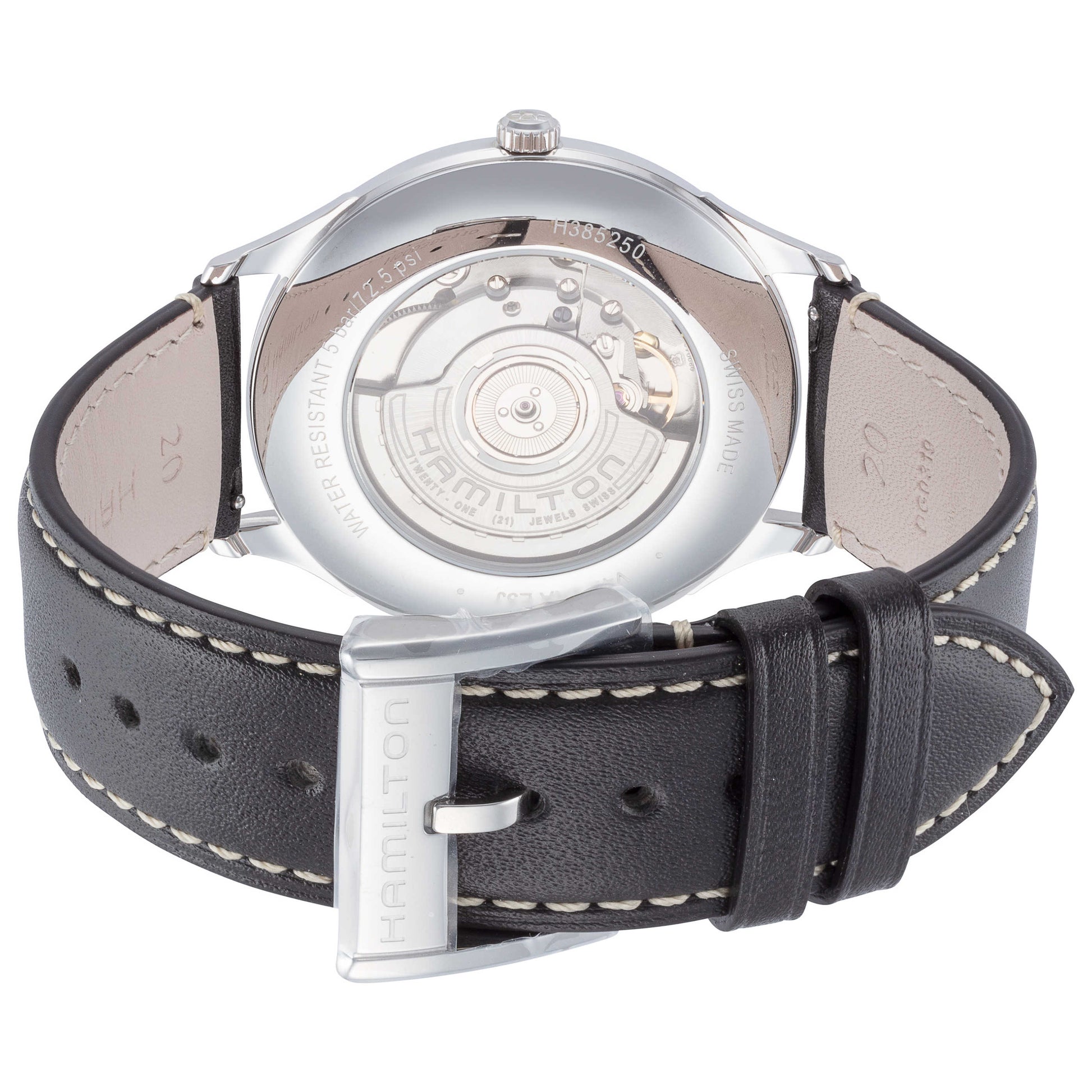 Back view of Hamilton Jazzmaster Men's Automatic Watch H38525771