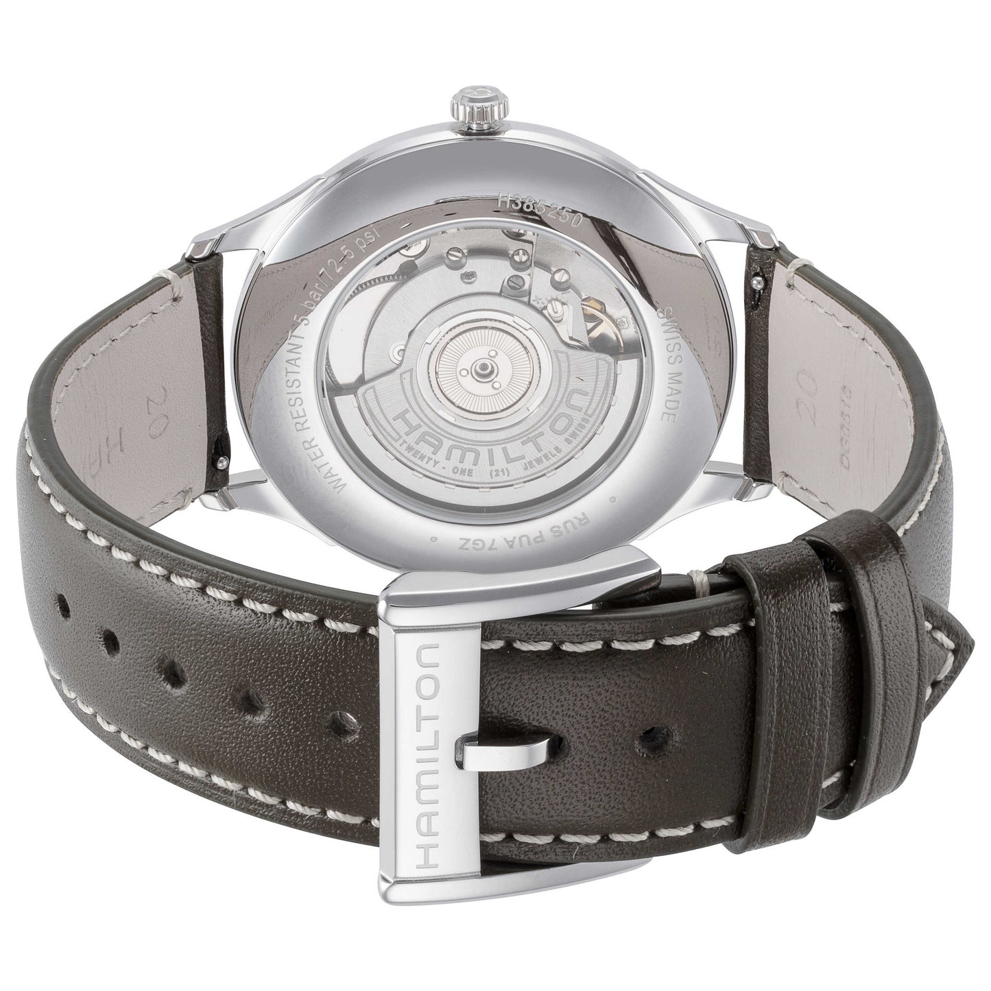 Back view of Hamilton Jazzmaster Men's Automatic Watch H38525811