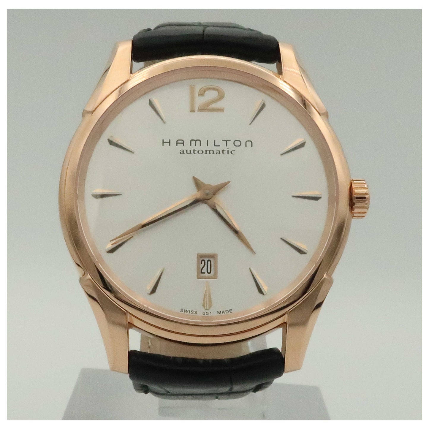 Front view of Hamilton Jazzmaster Men's Automatic Watch H38645755-SDV