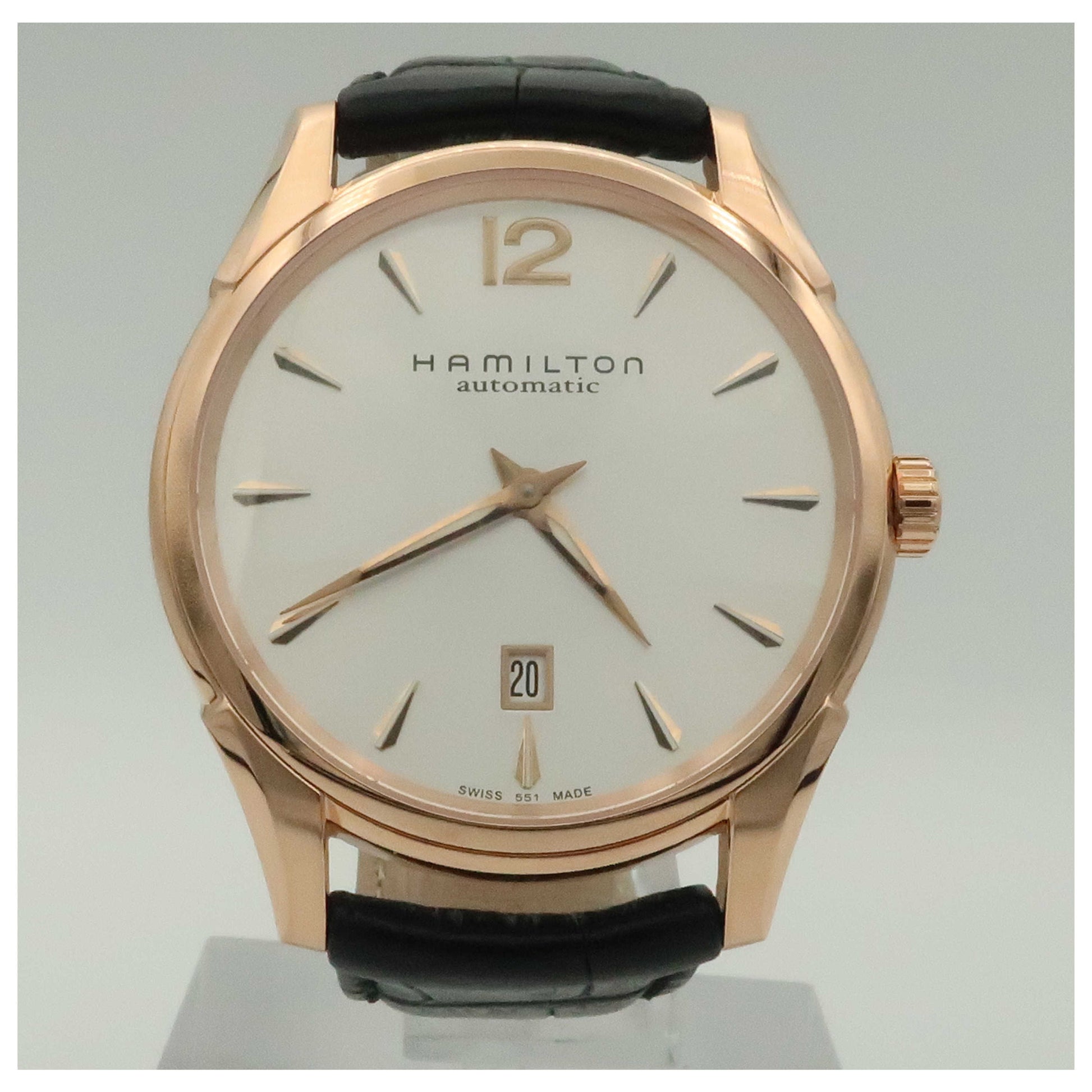 Front view of Hamilton Jazzmaster Men's Automatic Watch H38645755-SDV